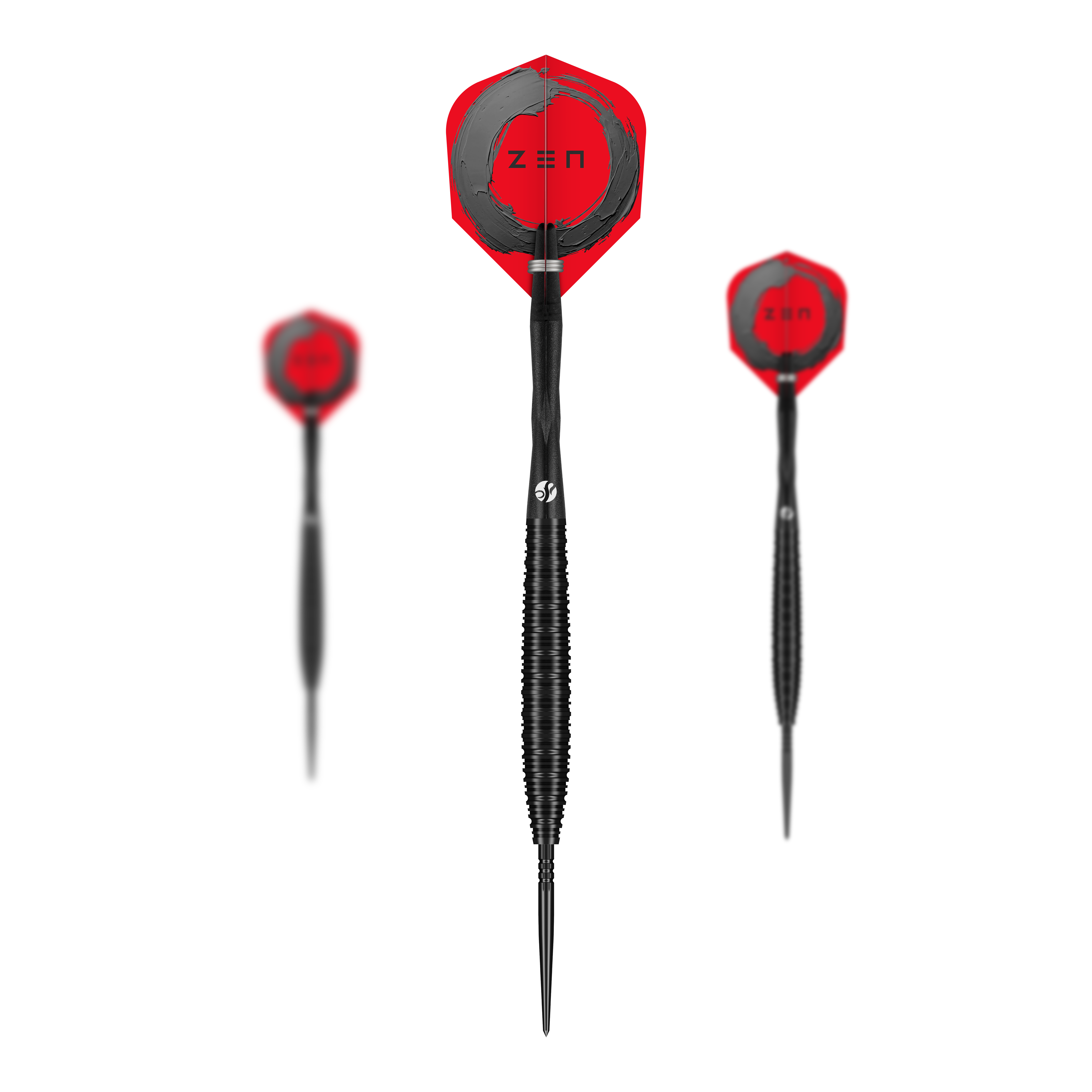 Dardos de acero Shot ZEN Missile Turbo Point - 23 g Das Bild zeigt die Shot ZEN Missile Turbo Point Steeldarts in der 23g-Ausführung. Es handelt sich um hochwertige Steeldarts für den professionellen Gebrauch.