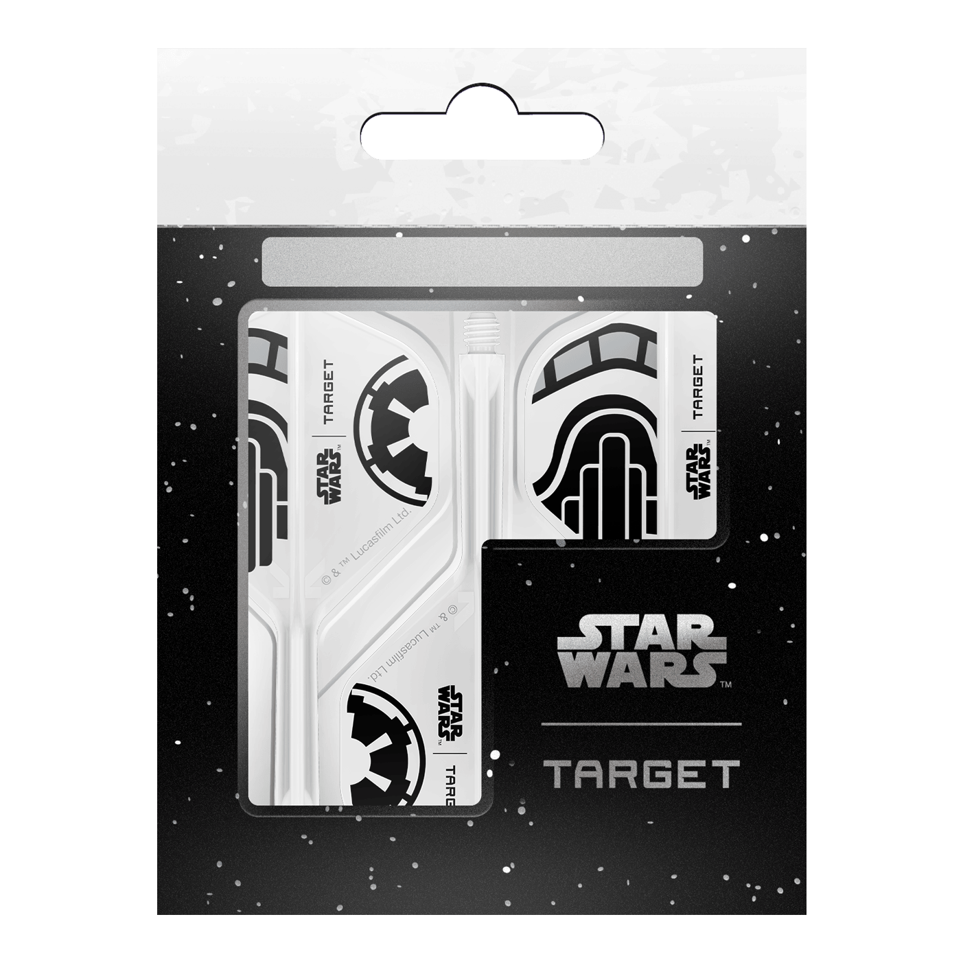 Target Star Wars K-Flex Stormtrooper No. 2 Vuelos Estándar Target Star Wars K-Flex Stormtrooper No2 Standard Flights. Standard-Dartsflights mit Stormtrooper-Motiv inspiriert von Star Wars.