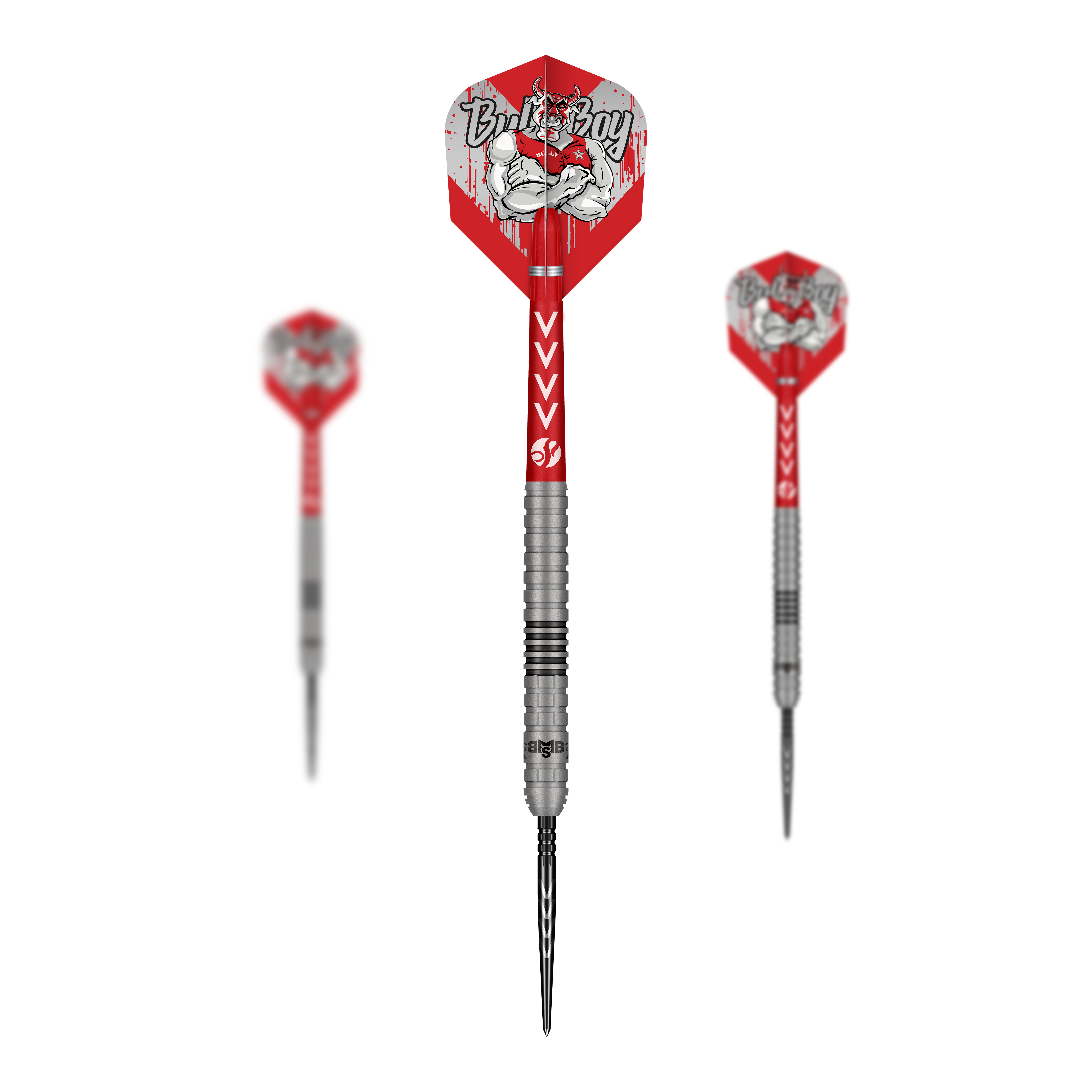 Dardos de acero Michael Smith Serie 2 Turbo Point Das Bild zeigt ein Set der Shot Michael Smith Series 2 Turbo Point Steeldarts. Das Set ist geeignet für alle Dartspieler.