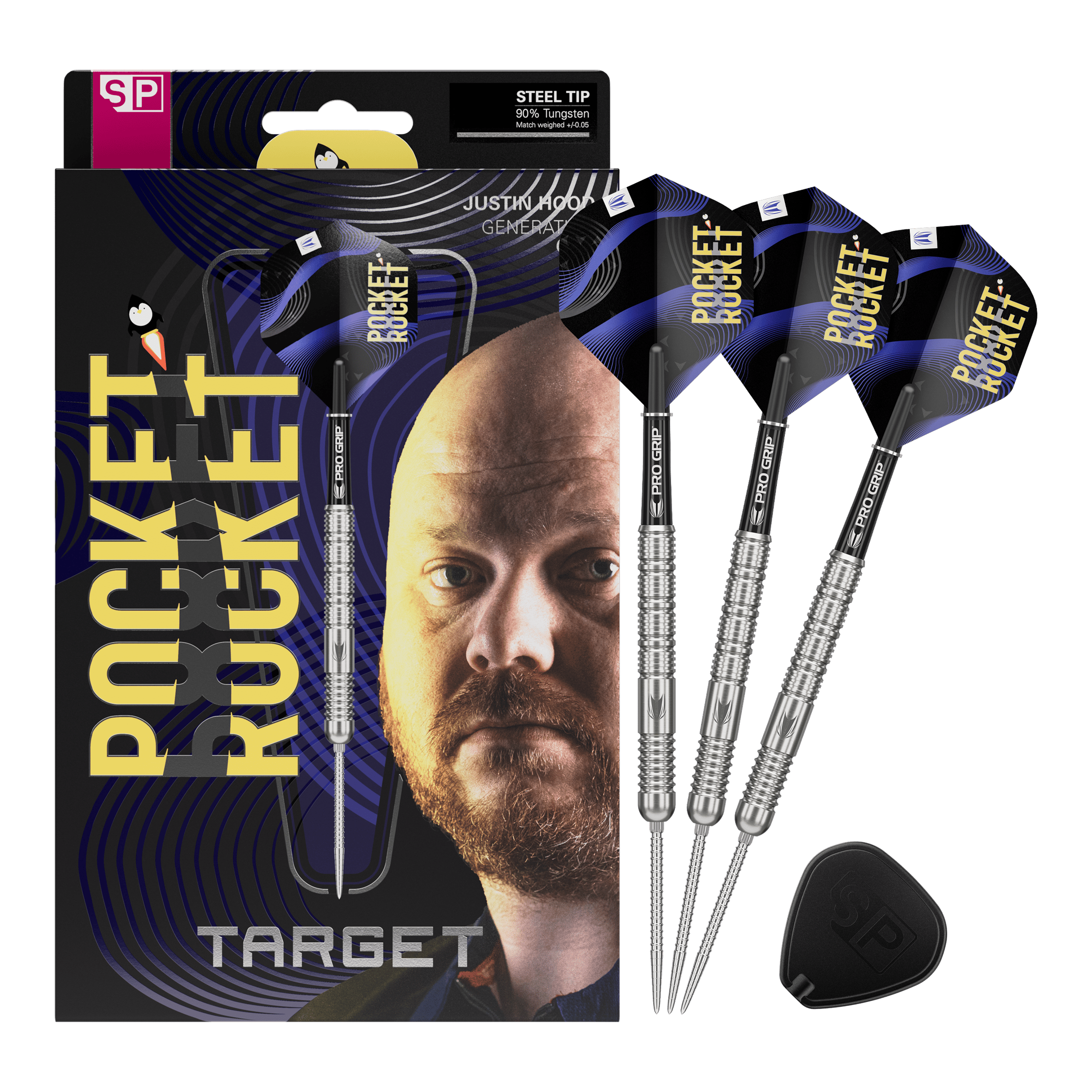 Dardos Steeldarts Justin Hood Swiss Points de Target - 23 g