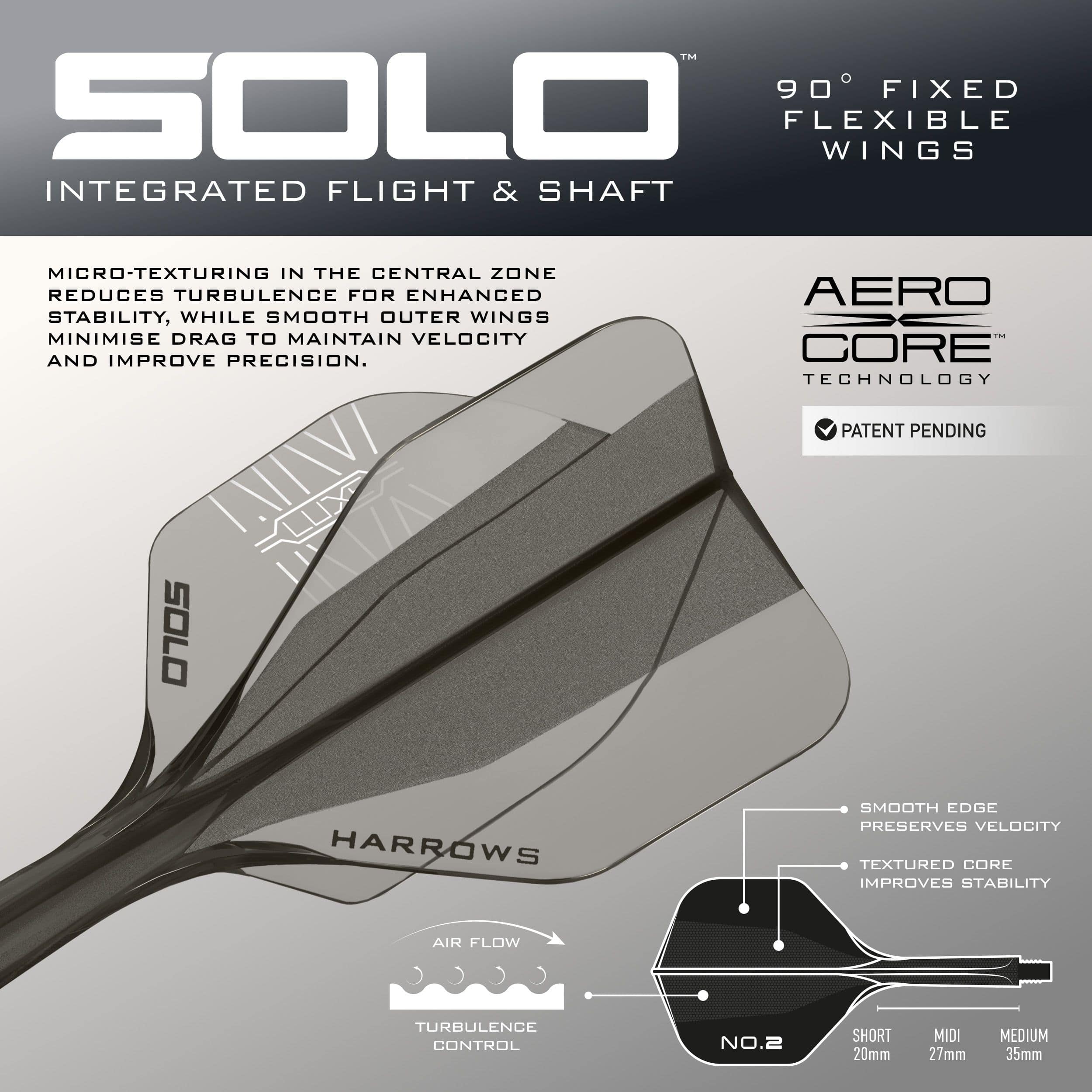Harrows NX Luxe Tapered Quick Point Steeldarts Ein Steeldartpfeil mit mattem Schaft und strukturierter Oberfläche wird präsentiert. Die schlanke Spitze ist gut sichtbar.