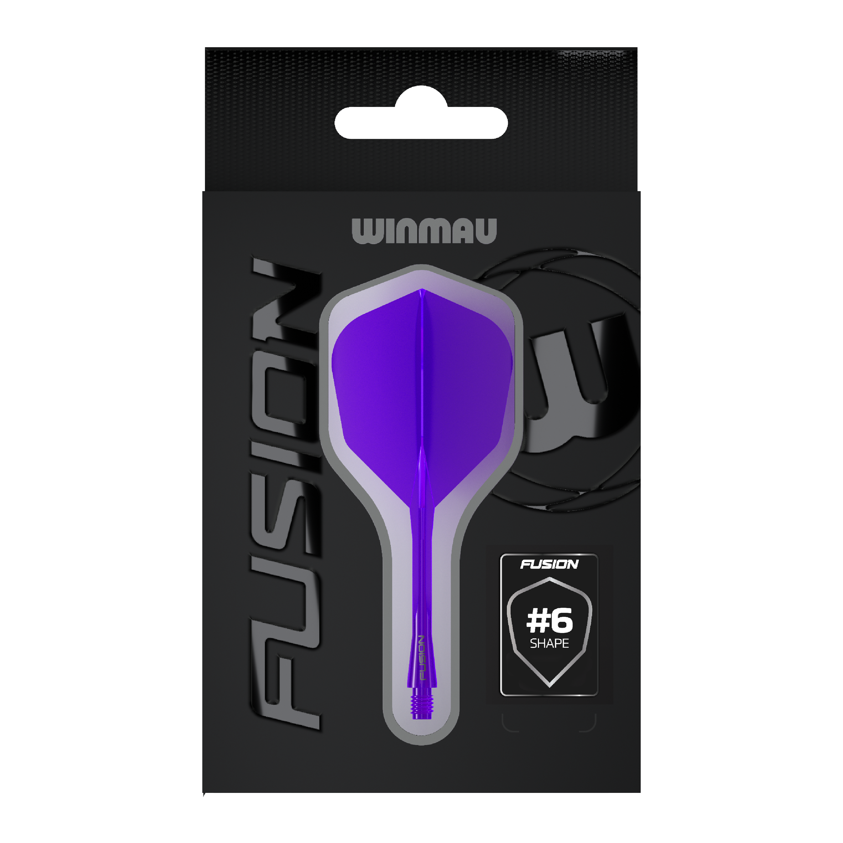 Sistema de eje de vuelo Winmau Fusion No6 Morado Zu sehen ist das Winmau Fusion Flight-Shaft-System No6 in Lila. Das Produkt wird für Dartspiele verwendet.