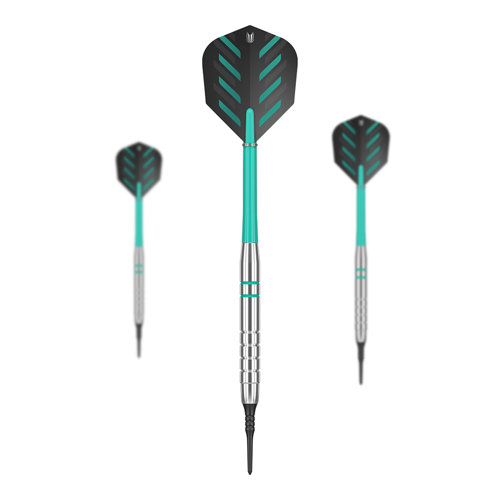 Target Rob Cross Silver Voltage Softdarts - 18g Target Rob Cross Silver Voltage Softdarts – 18g einzeln sichtbar. Die Darts sind parallel ausgelegt.