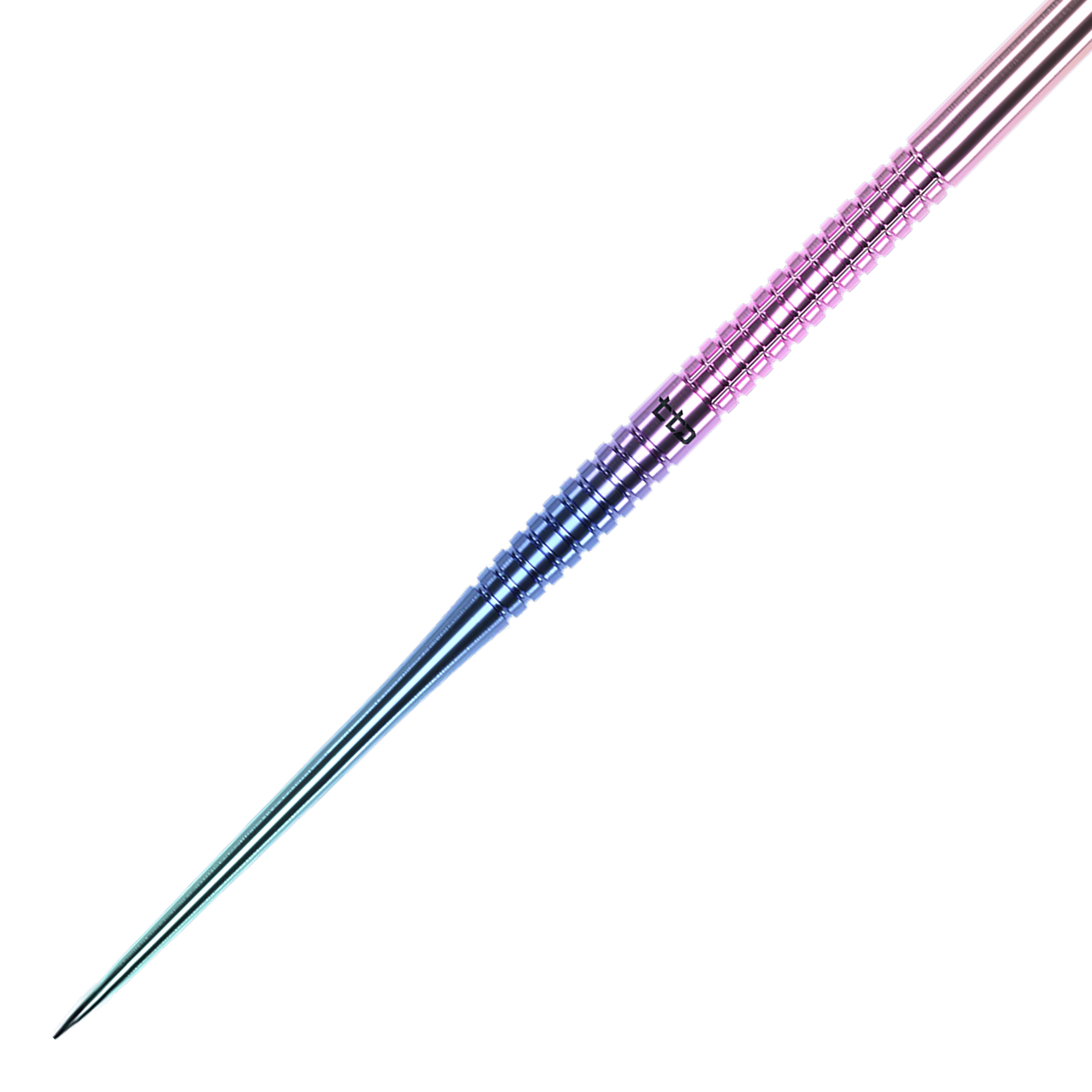Abgebildet ist der Caliburn TTD Complete Titanium T1 Rainbow Steeldarts - 5g. Dieser Dartpfeil überzeugt durch ein einzigartiges Regenbogen-Titanium-Finish.