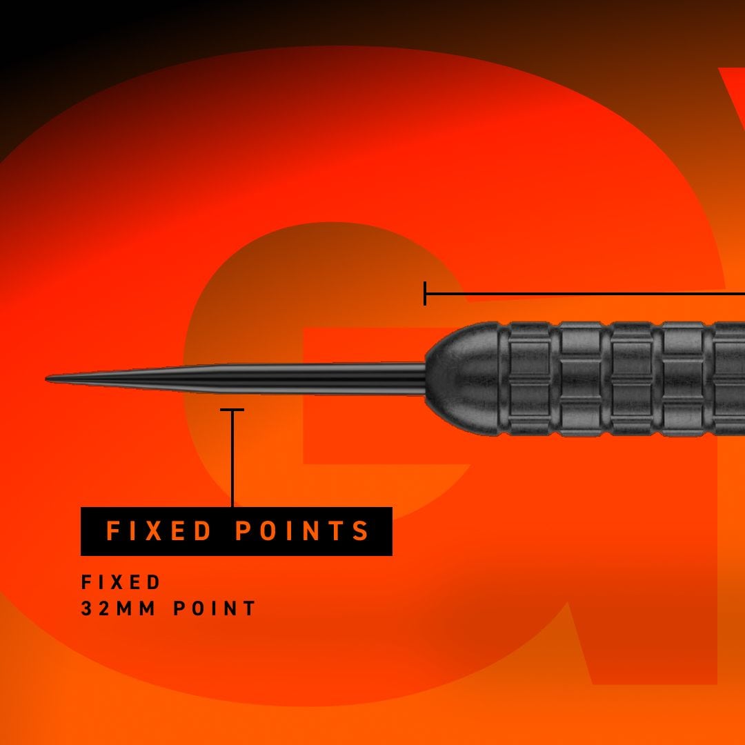 Dardos de acero Winmau Gian Van Veen Core Brass - 21 g Auf dem Bild ist Winmau Gian Van Veen Core Brass Steeldarts mit 21 Gramm abgebildet. Der Fokus liegt auf der Detailansicht des Dartpfeils.