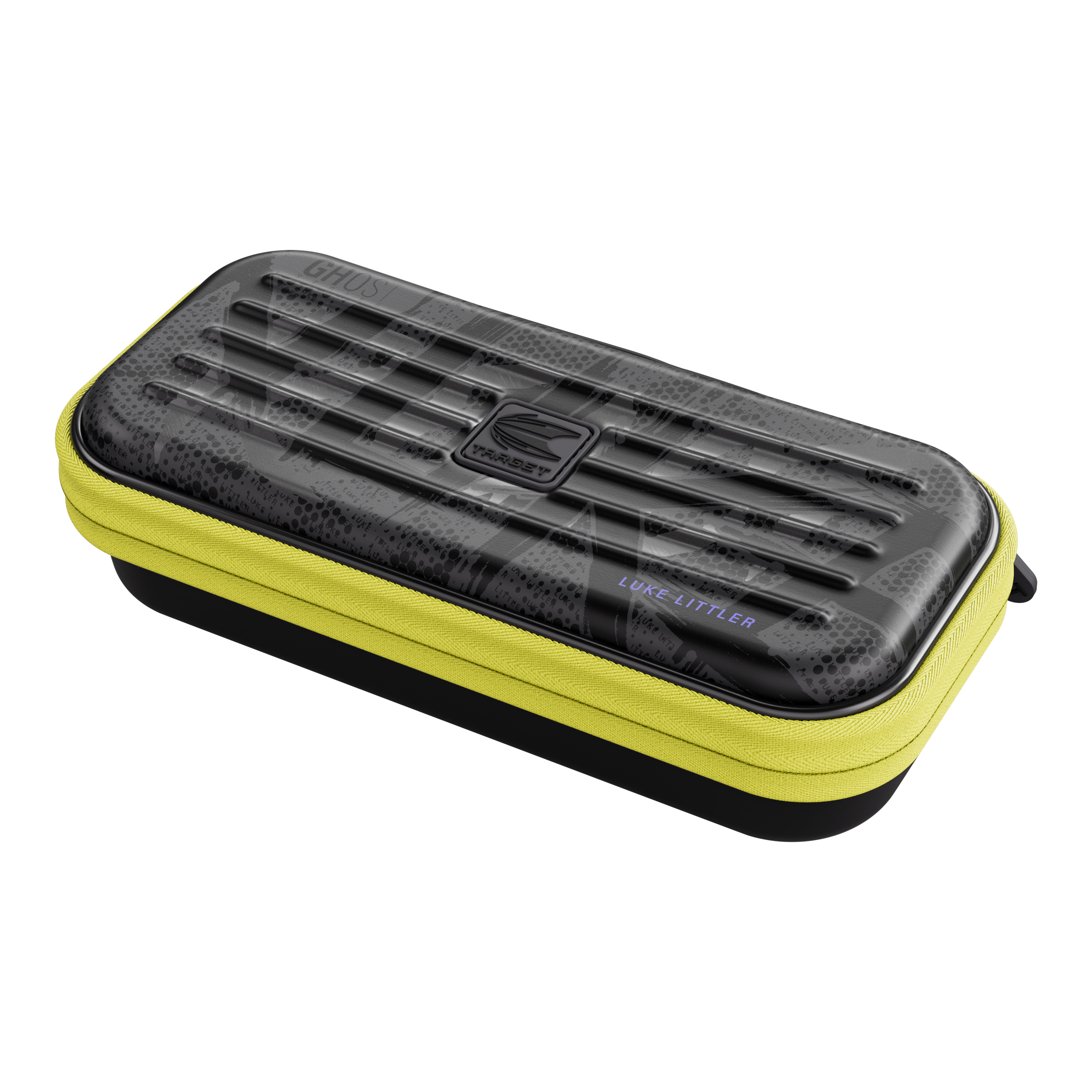 Estuche de dardos Luke Littler de la serie Takoma Ghost Das Produkt ist das Takoma Ghost Series Luke Littler Dartcase. Diese Darttasche eignet sich ideal zur Aufbewahrung von Dartzubehör.