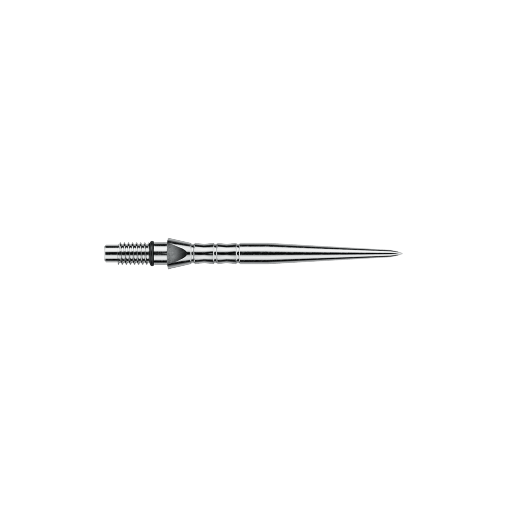 Puntas de dardos de acero Winmau Switch Point Wave - Efecto plateado Hier sieht man Winmau Switch Point Wave Silver Effect Steeldartspitzen mit 26 mm Länge. Die Dartspitzen haben einen silbernen Welleneffekt.