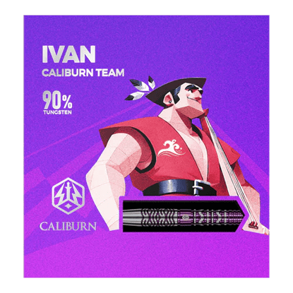 Dardos blandos Caliburn Awakening Ivan - 20 g Das Bild stellt die Caliburn Awakening Ivan Softdarts - 20g dar. Diese Darts sind optimal für Softdart-Enthusiasten.