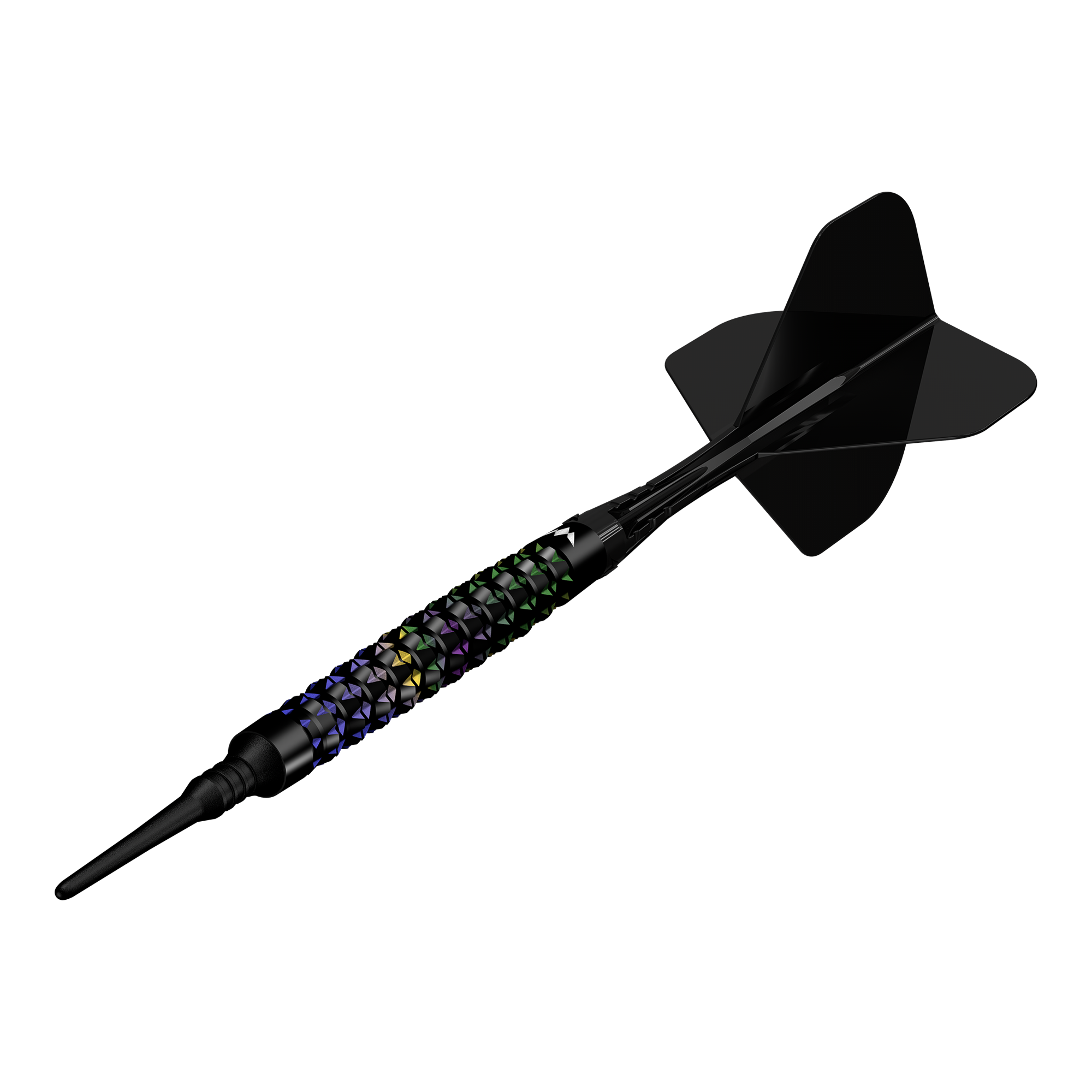Dardos blandos Mission Black Opal - 20 g Abgebildet sind die Mission Black Opal Softdarts - 20g. Die Softdarts sind klar erkennbar dargestellt.