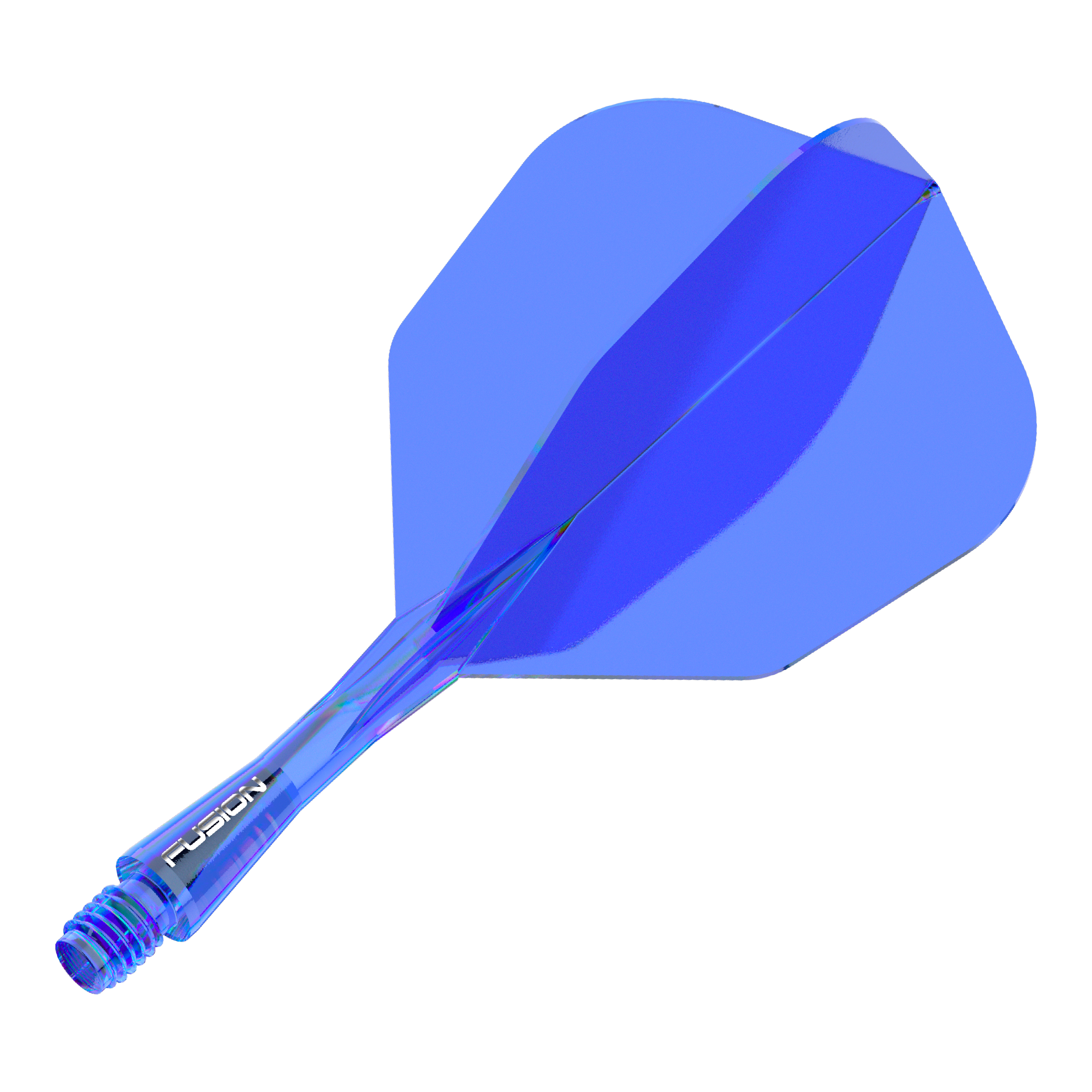 Sistema de eje de vuelo Winmau Fusion No6 Azul Zu sehen ist ein Produkt mit dem Dateinamen 8836_Winmau_Fusion_Flight_Shaft_System_No6_Blau_22mm_1. Vermutlich handelt es sich um einen blauen Dartschaft mit Flight.