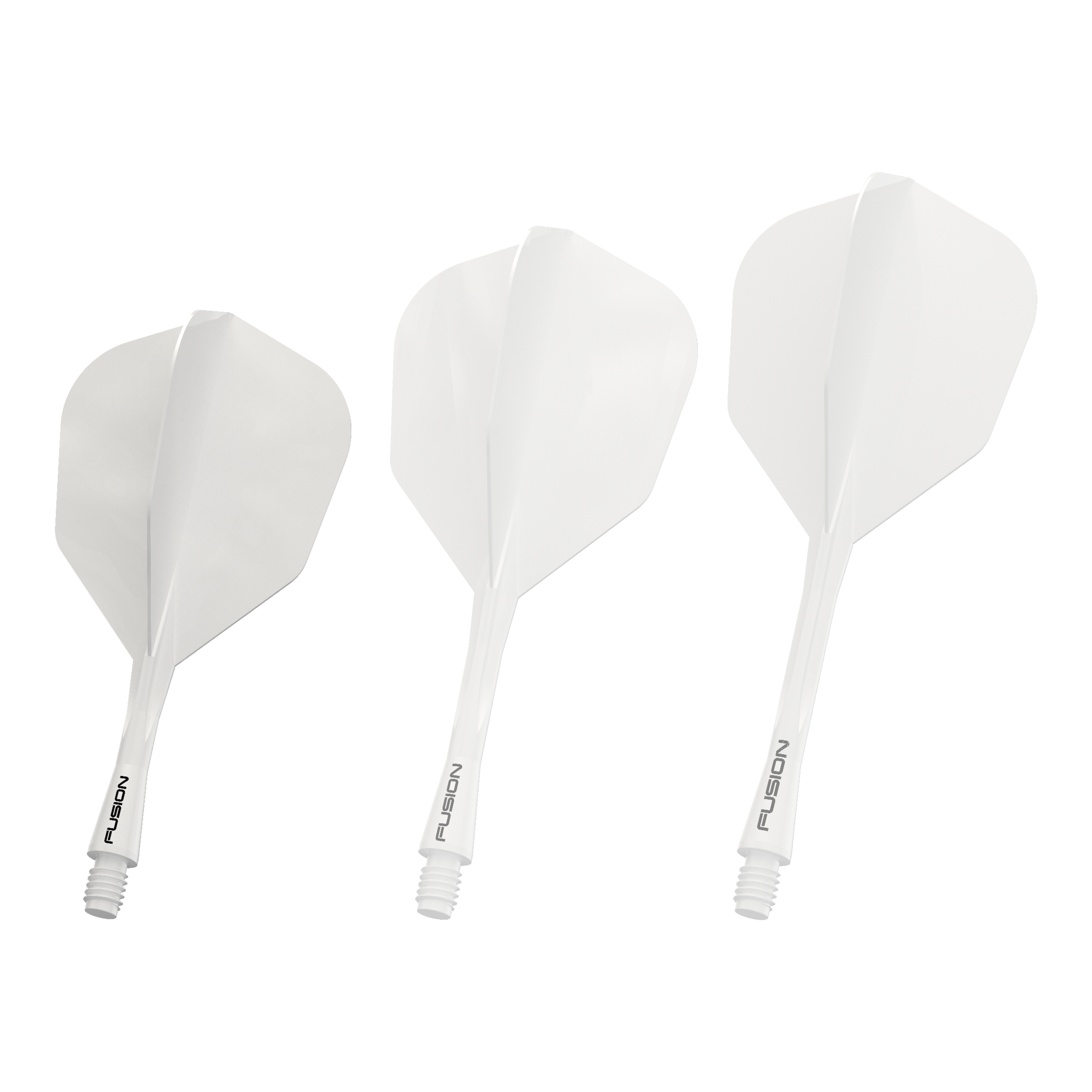 Sistema de eje de vuelo Winmau Fusion n.° 6, blanco sólido Auf diesem Bild sieht man das Winmau Fusion Flight Shaft System No6 in Weiß, 22mm. Es handelt sich um eine Komponente für Dartpfeile.