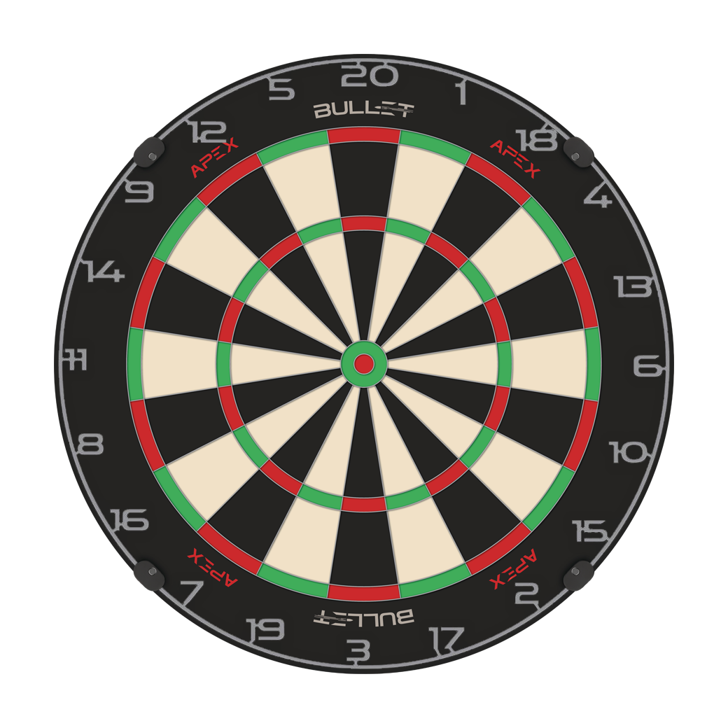 Anillo de número de diana de bala Dieses Bild zeigt einen Zahlenring in Grau für ein Dartboard. Der Artikelname ist BT1000110_Bullet_Dartboard_Zahlenring_Grau_2.