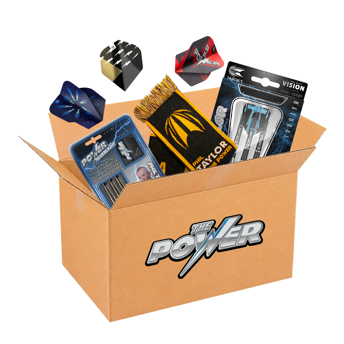 Caja Misteriosa de McDart - Dardos blandos de Phil Taylor