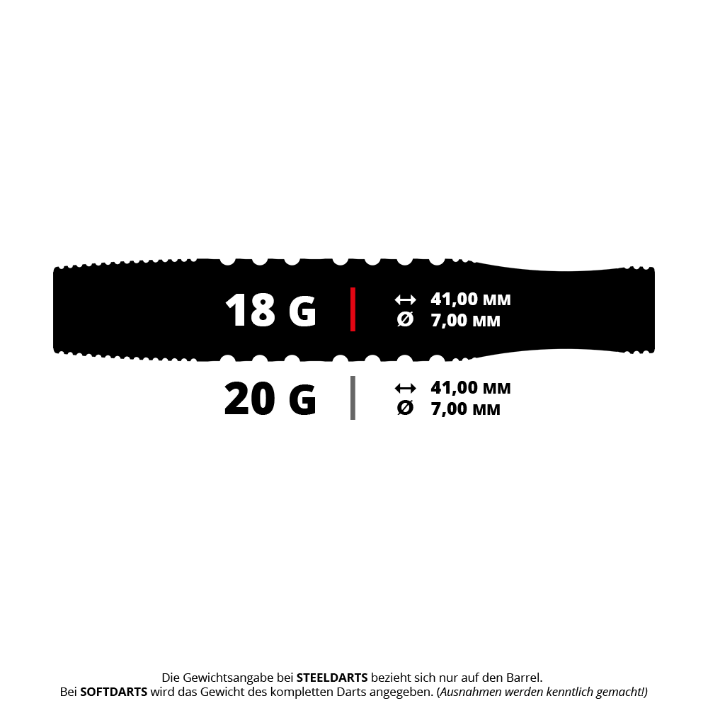 Dardos blandos Target Phil Taylor Gx2 Abgebildet ist das Produkt '210508_Target_Phil_Taylor_Gx2_Softdarts_5_18g'. Es handelt sich um einen Satz Softdarts mit 18 Gramm Gewicht.