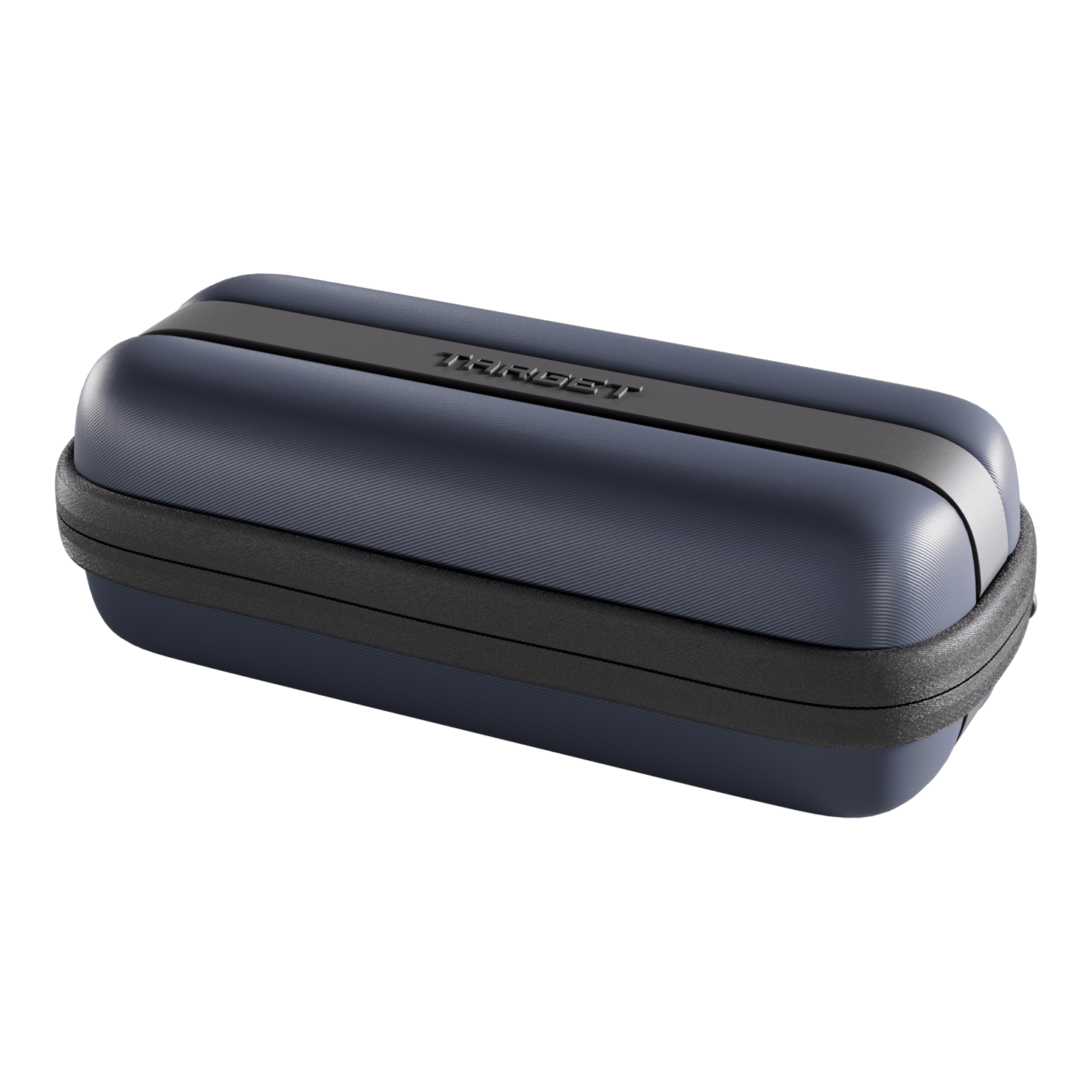 Estuche para dardos Target BOA Das Bild ist eine Detailansicht eines Dartcase in Navy und Dunkelgrau. Das Etui bietet Schutz und Aufbewahrung für Darts.