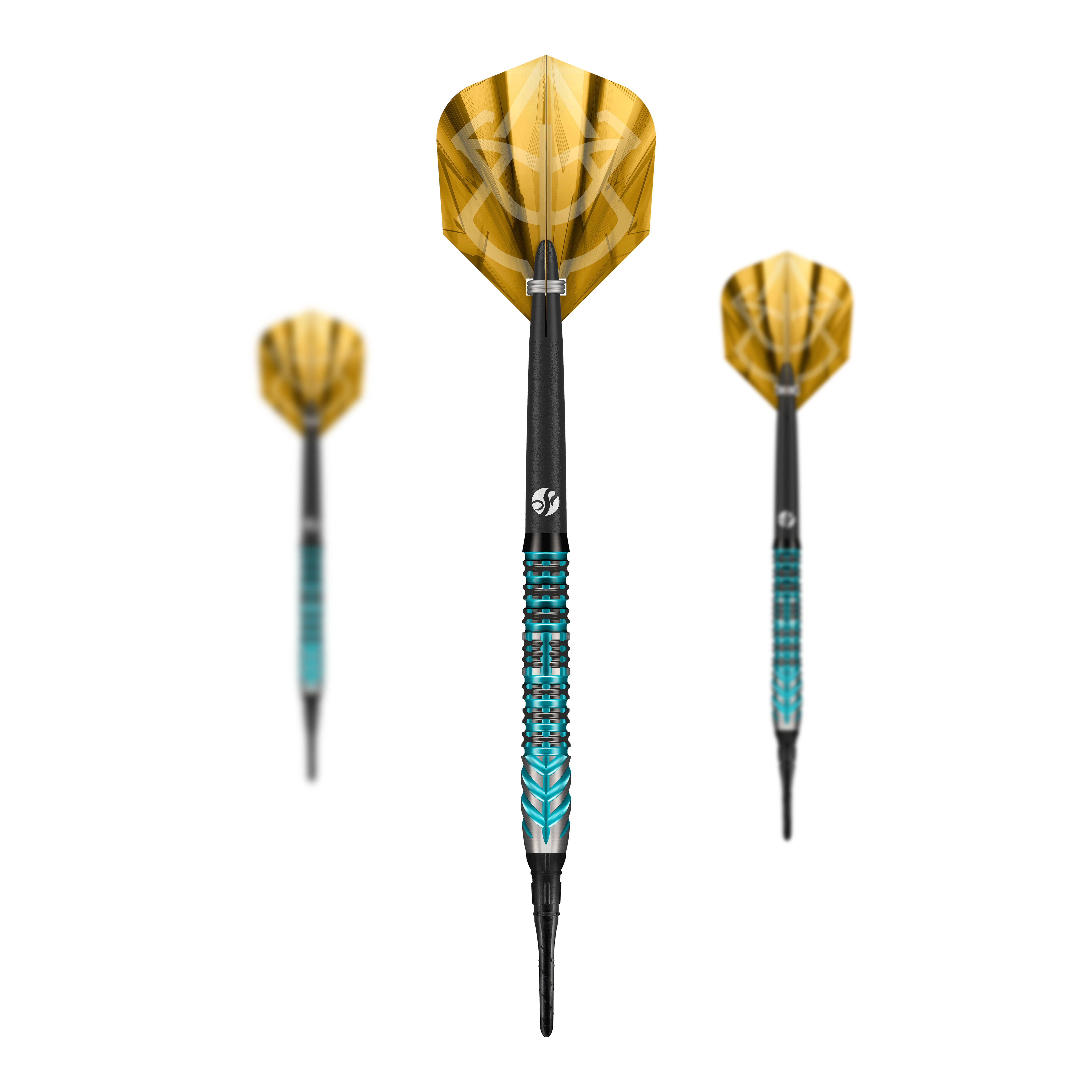 Dardos blandos Shot Alchemy Volta - 20 g Das Bild zeigt die Shot Alchemy Volta Softdarts mit einem Gewicht von 20g. Die Darts sind für das Softdartspiel geeignet.