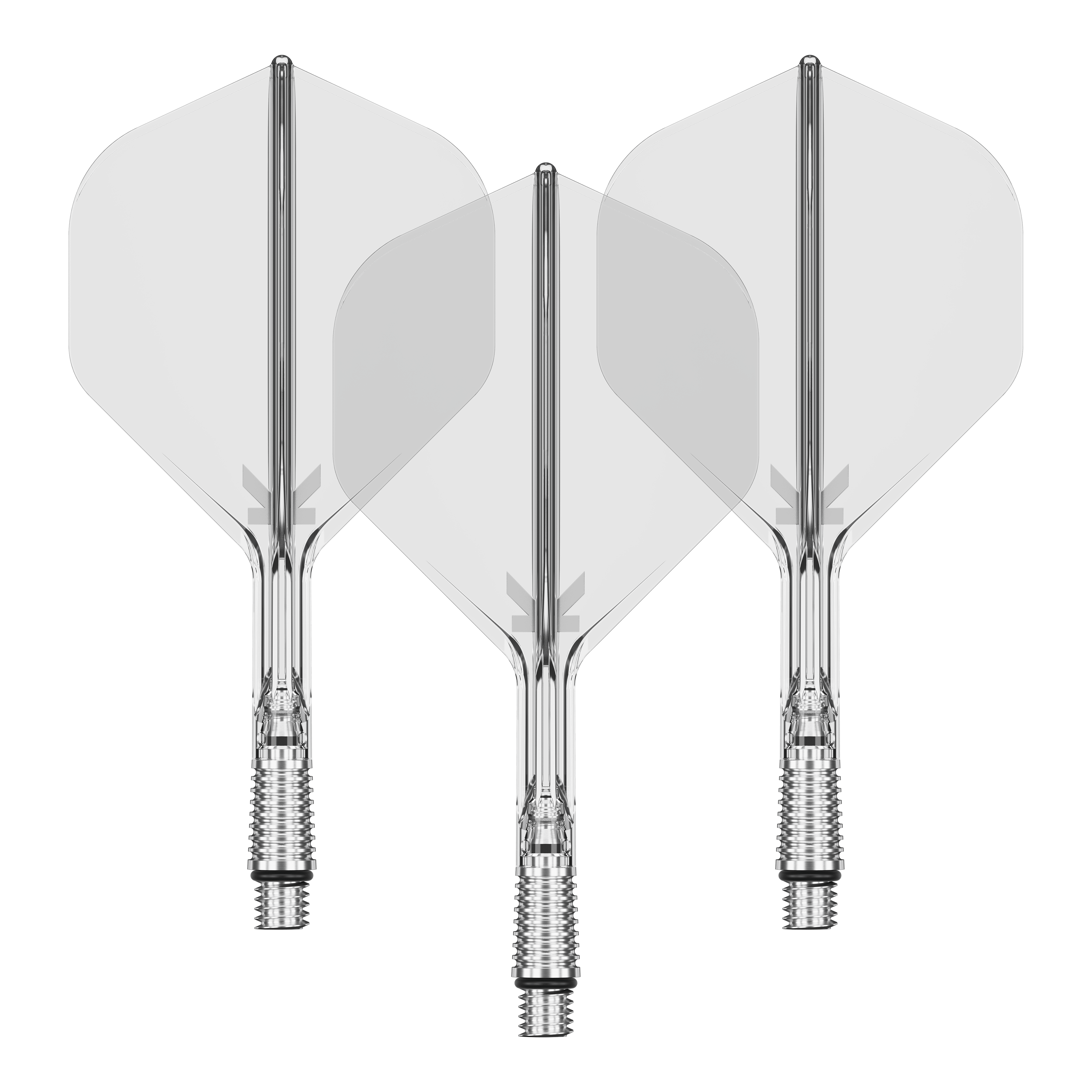 Vuelos estándar Target K-Shift No2 - Transparente Abgebildet ist ein Set von Target KShift No2 Standard Flights in transparenter Ausführung mit 26mm. Das Zubehör eignet sich für den Dartsport.
