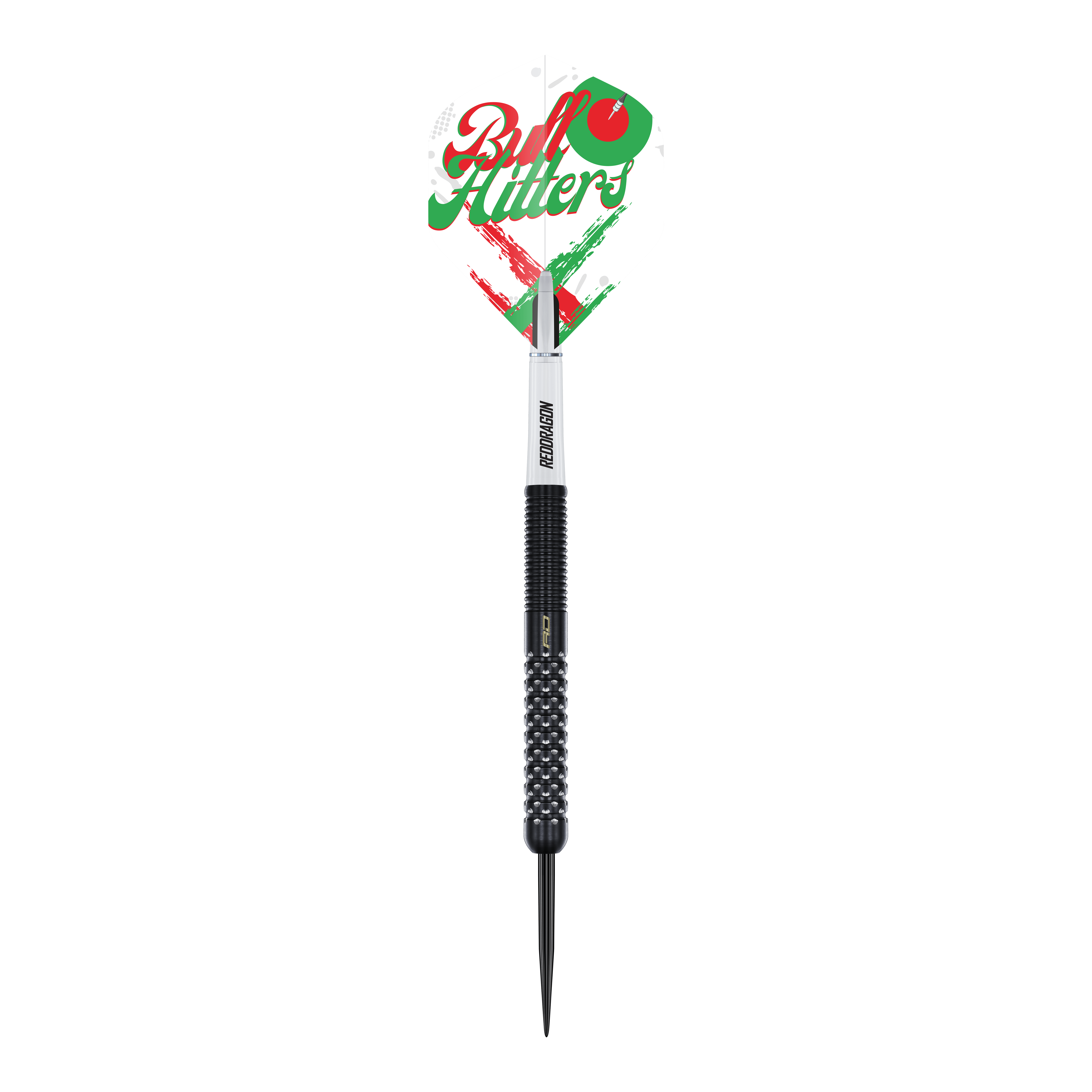 Dardos de acero Red Dragon Bullhitters V1 - 23 g Auf dem Bild ist der Red Dragon Bullhitters V1 Steeldarts - 23g zu sehen. Er eignet sich ideal für Steeldartspieler und wiegt 23 Gramm.