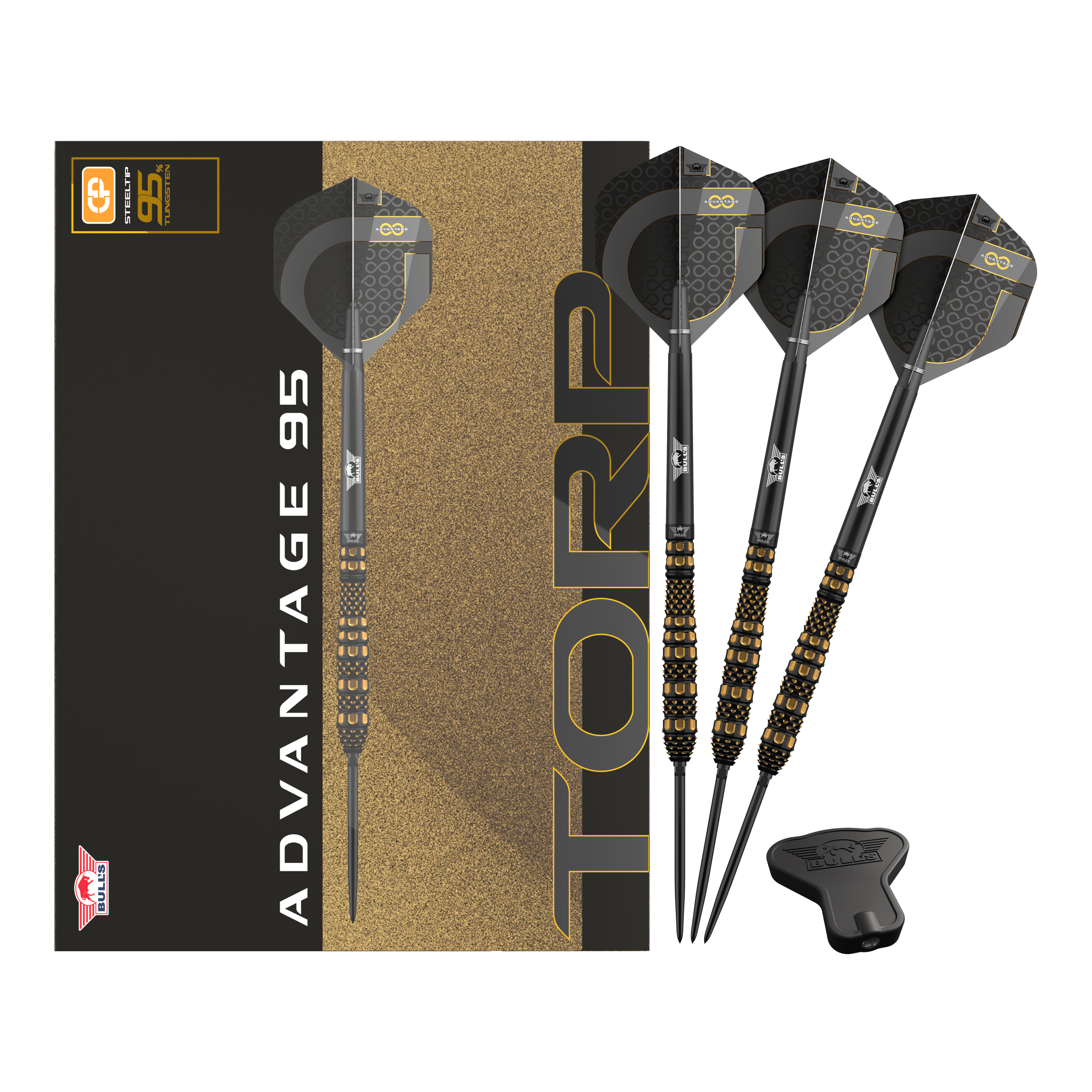 Dardos de acero con punta convertible Torp NL Advantage 95 de Bulls Dardos de acero con punta convertible Torp NL Advantage 95 de Bulls