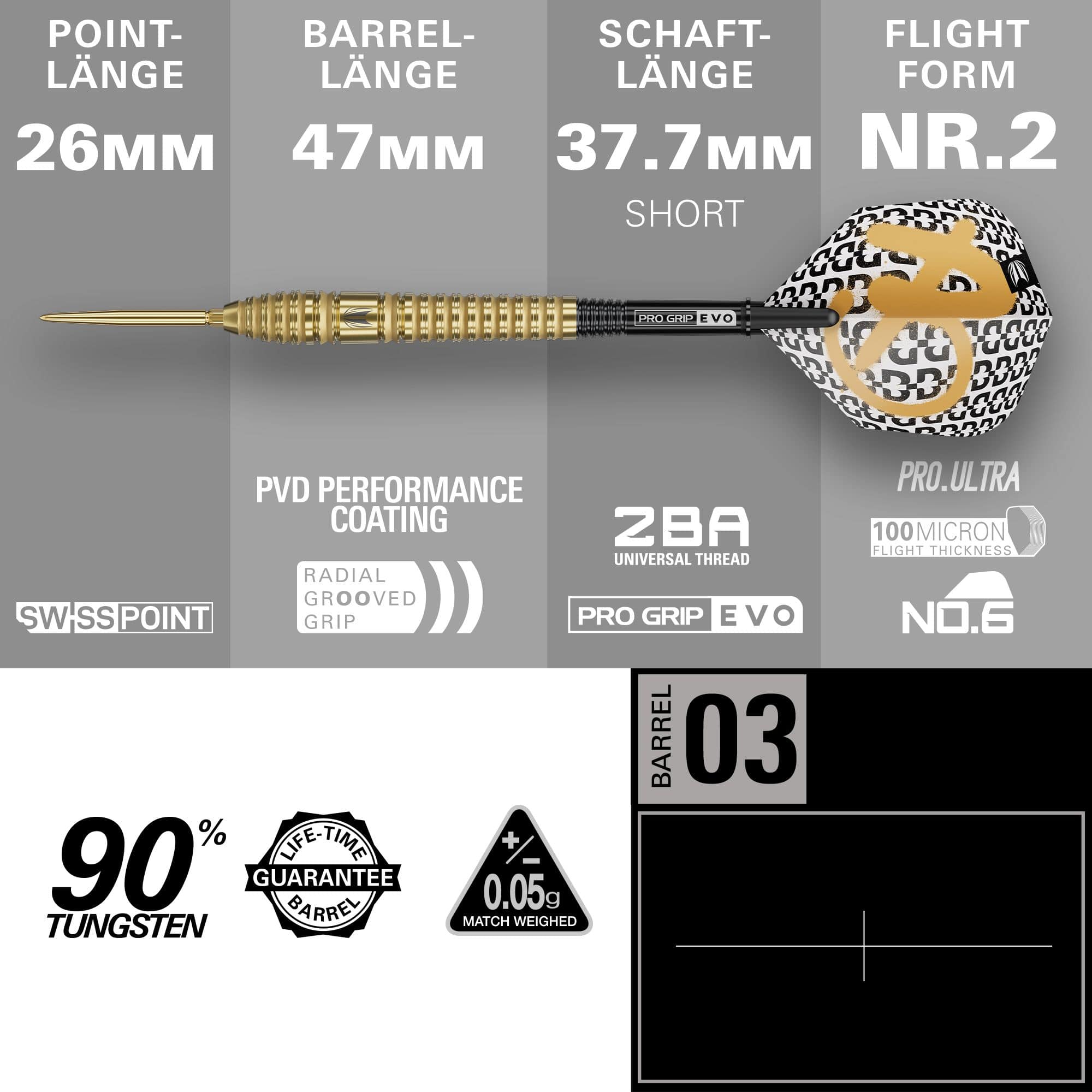 Dardos de acero Target Bolide Envy 03 Swiss Point Zu sehen sind die Target Bolide Envy 03 Swiss Point Steeldarts. Diese Darts haben ein modernes Aussehen und sind für Profis geeignet.