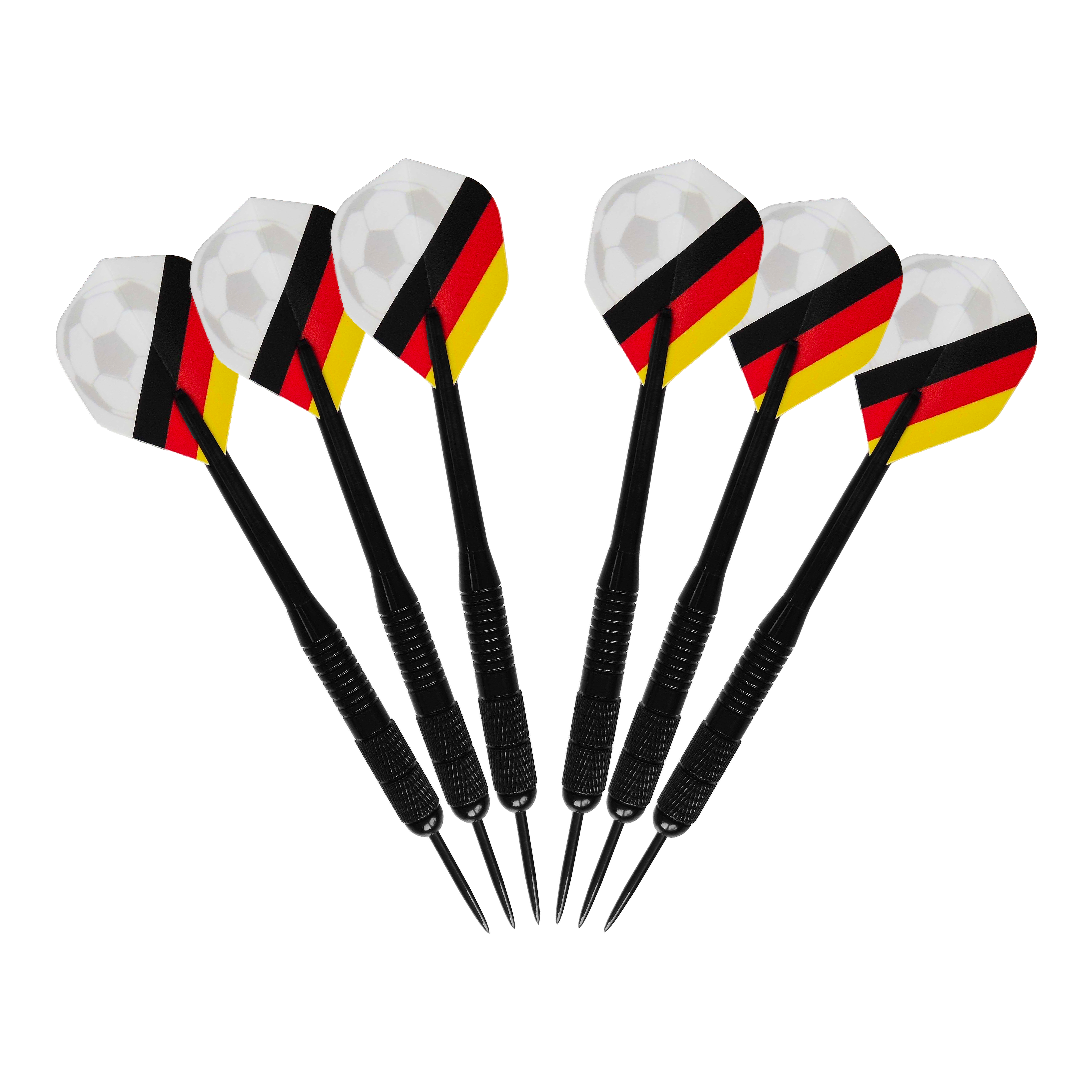 Paquete de fútbol americano McDart Kick-off Das Bild zeigt das McDart Anpfiff Fußball Bundle. Es handelt sich um ein Produkt für Fußball-Fans, das mehrere Artikel umfasst.