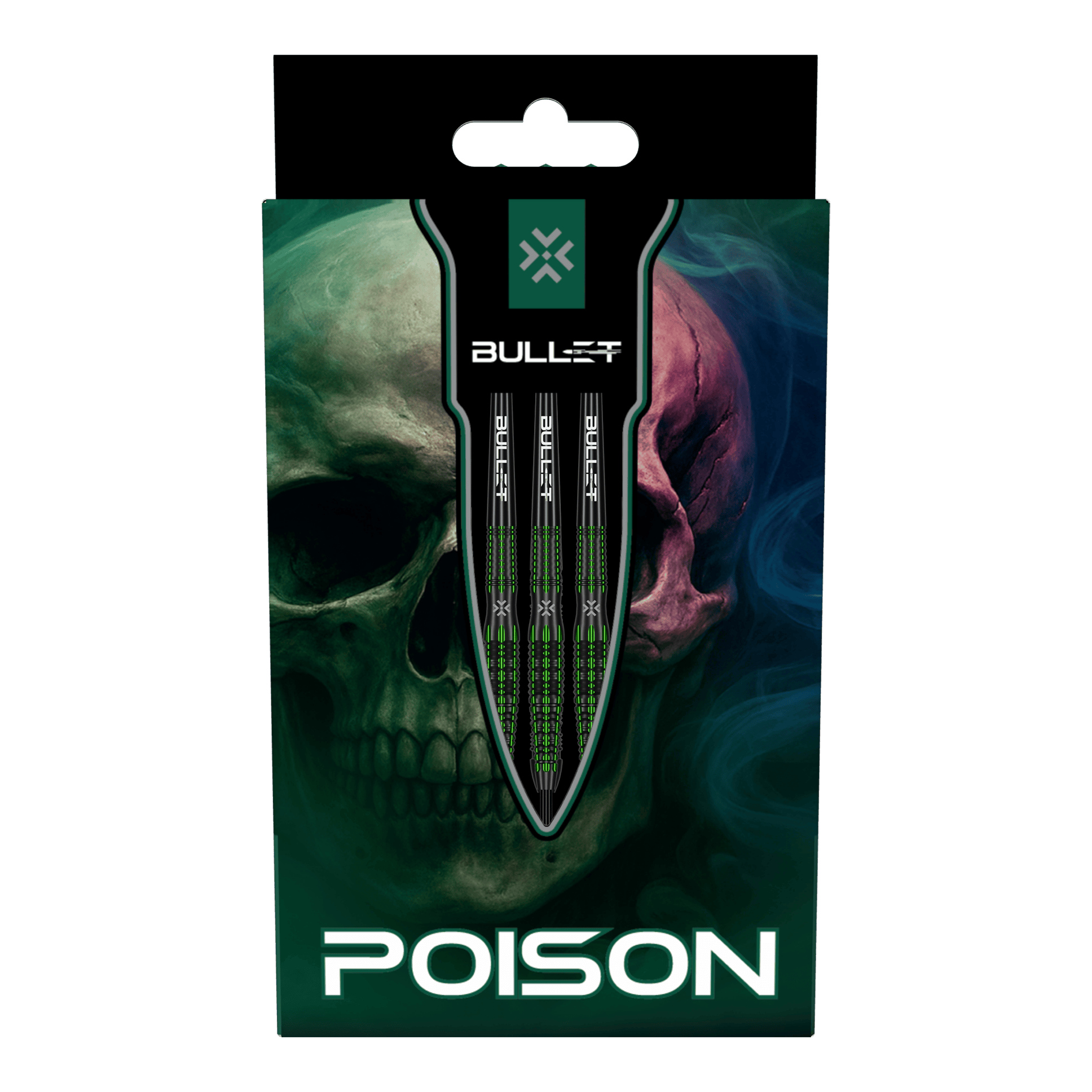 Dardos de acero Bullet Poison Das Bild zeigt die Bullet Poison Steeldarts. Diese Steeldarts sind für präzises Dartspiel entwickelt.
