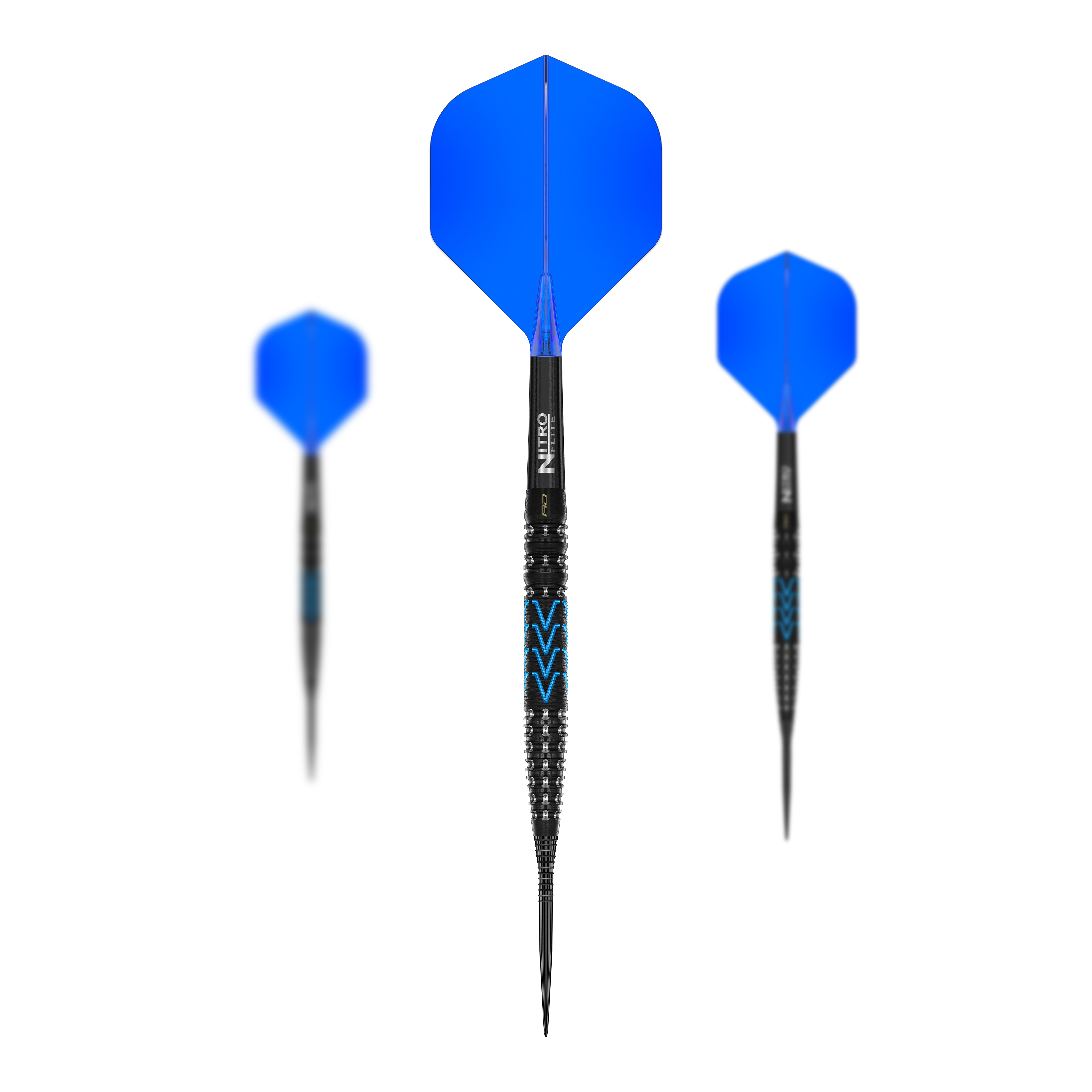 Abgebildet sind die Red Dragon Amp Tapered Steeldarts in einem Set. Sie eignen sich hervorragend für fortgeschrittene Spieler.