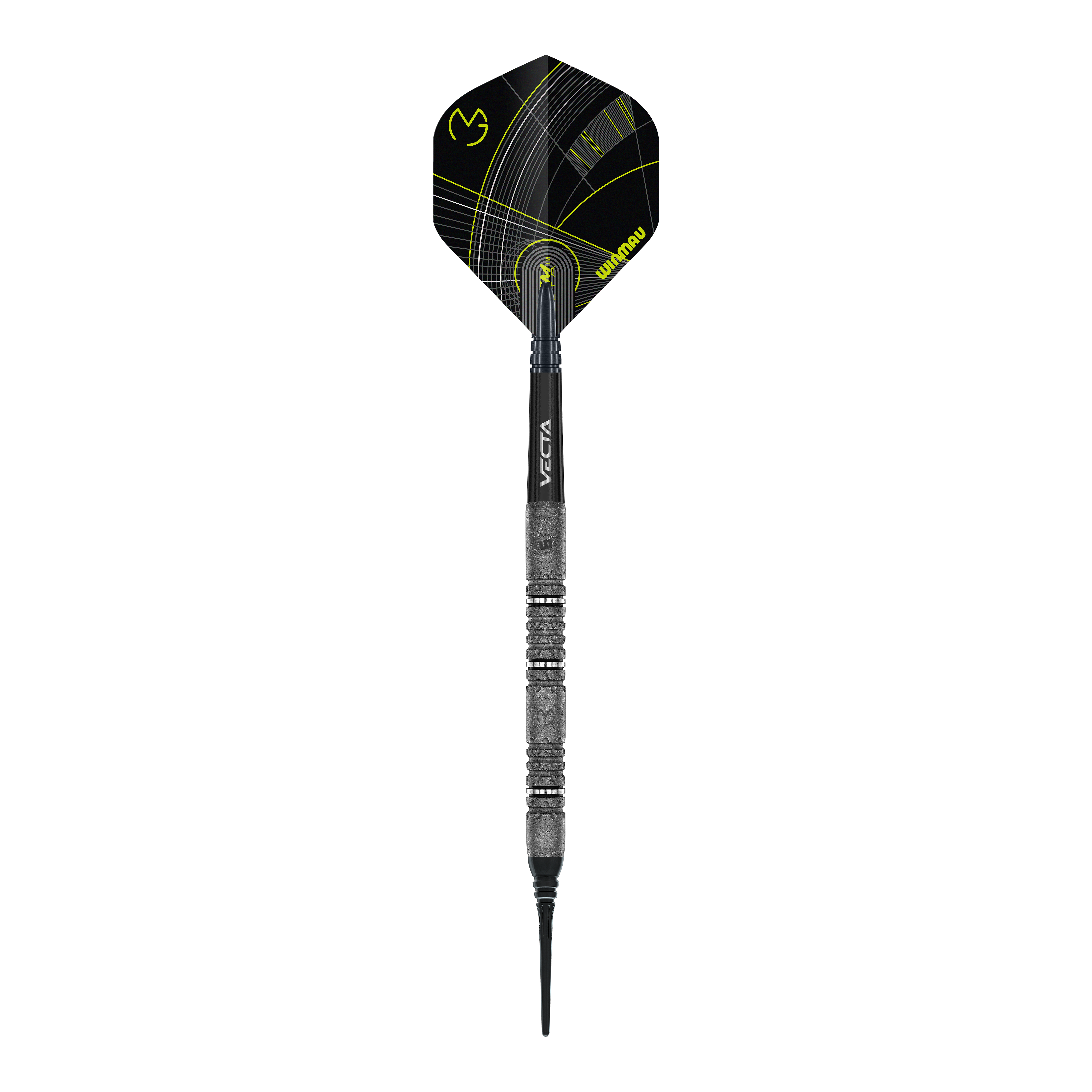 Dardos blandos Winmau Michael Van Gerwen Signature Edition - 20 g Dargestellt werden die Winmau Michael Van Gerwen Signature Edition Softdarts - 20g. Die Darts sind in Kooperation mit dem Profi Michael Van Gerwen entstanden.