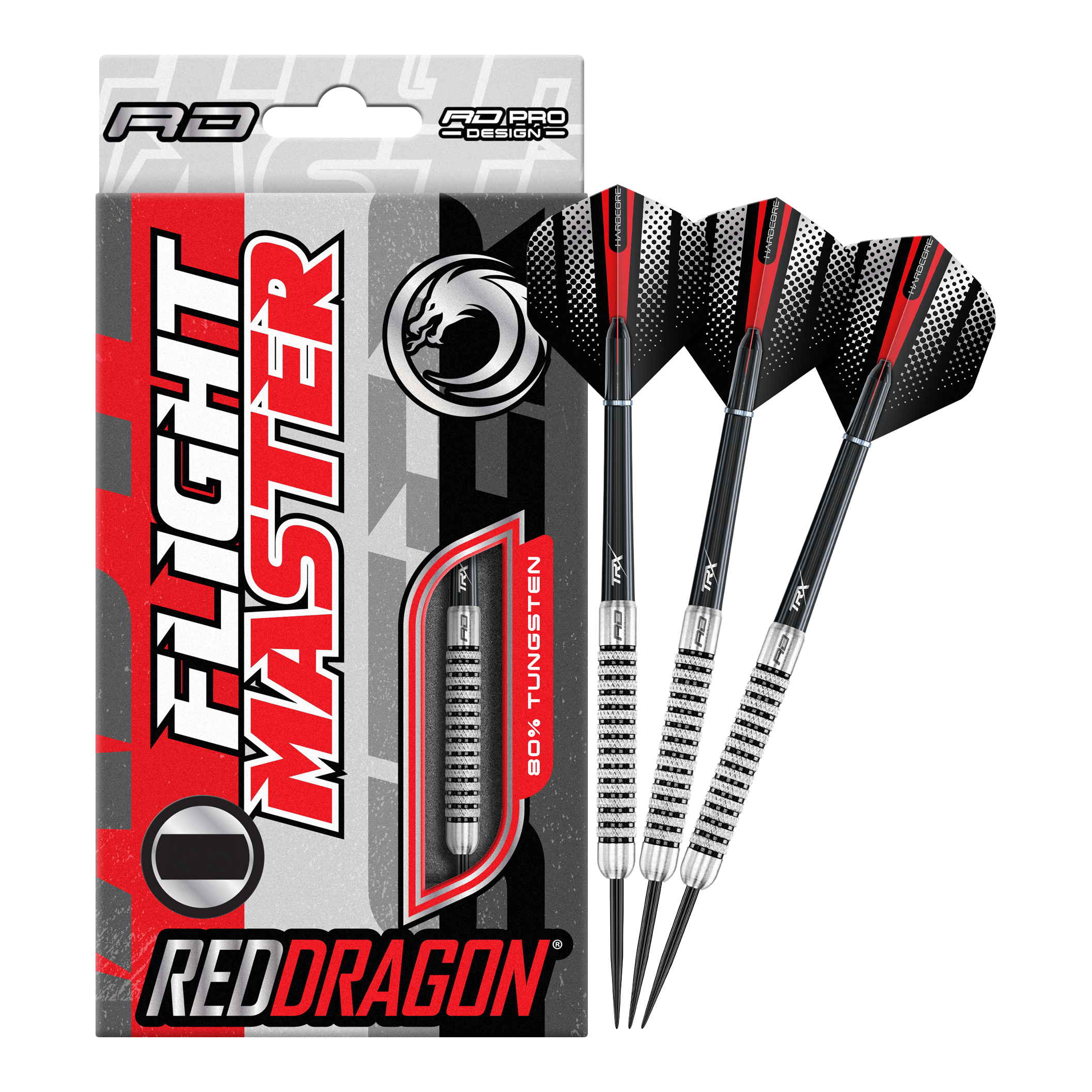 Dardos de acero Red Dragon Flightmaster Fury 2 - 25 g Zu sehen ist das Produkt Red Dragon Flightmaster Fury 2 Steeldarts mit einem Gewicht von 25g. Die Steeldarts sind optimal für ambitionierte Spieler geeignet.