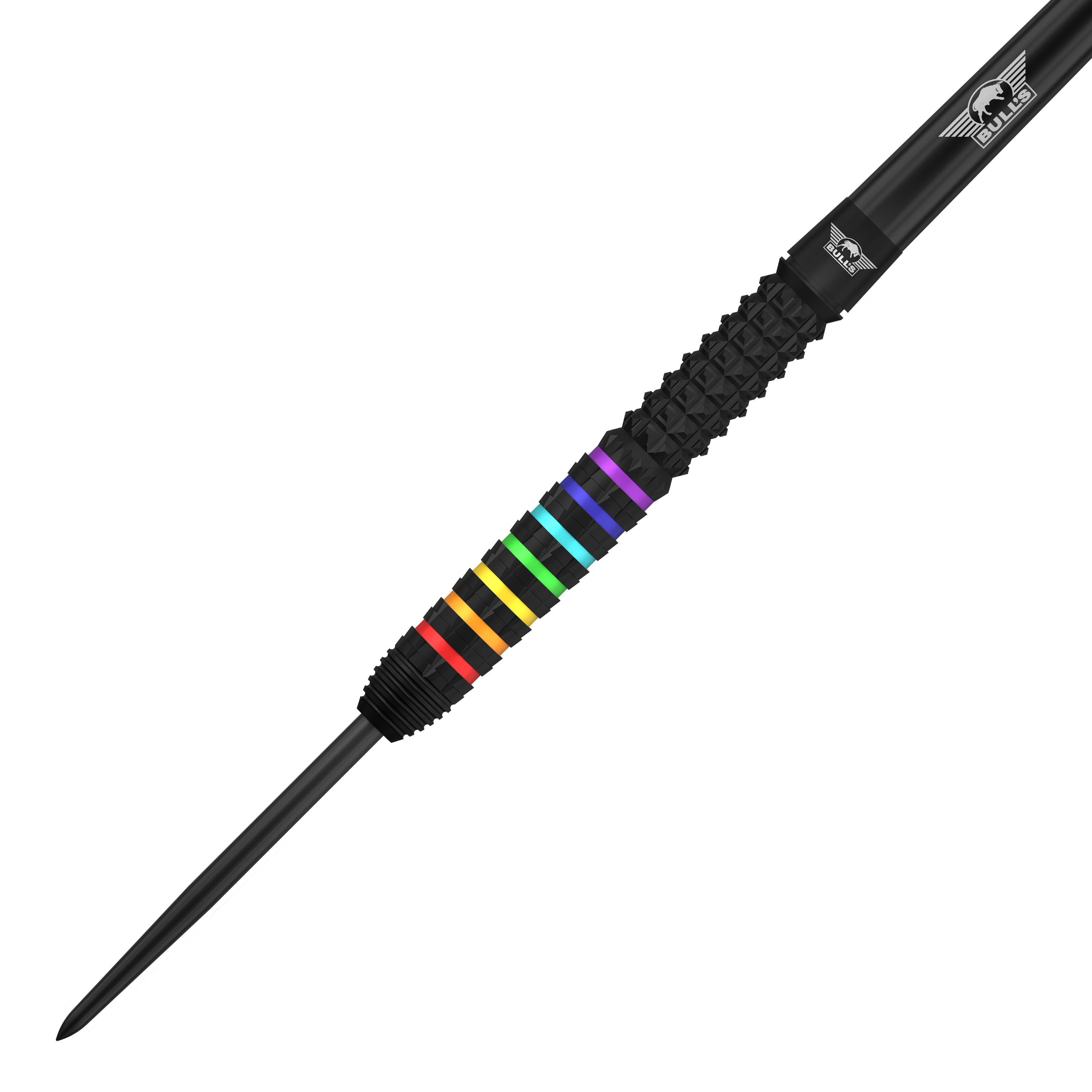 Dardos de acero Bulls NL Ricky Evans Rapid 95 Abgebildet sind die Bulls NL Ricky Evans Rapid 95 Steeldarts mit 23g. Das Foto hebt das Design und die Form der Darts hervor.