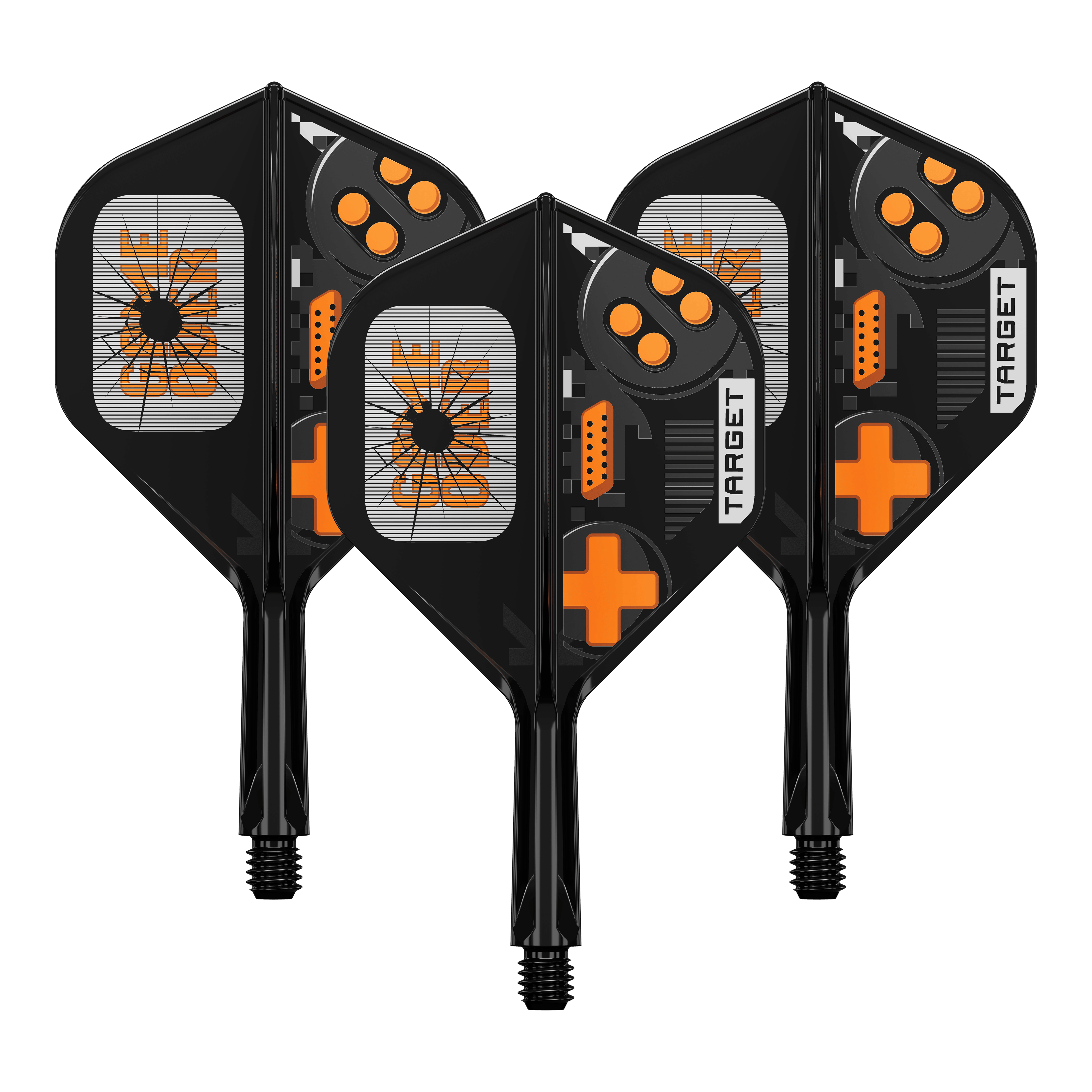Target K-Flex Juego Terminado No2 Vuelos Estándar Target K-Flex GameOver No2 Standard Flights, 19 mm im Set. Die Abbildung zeigt die Flights in einer Verpackungseinheit.