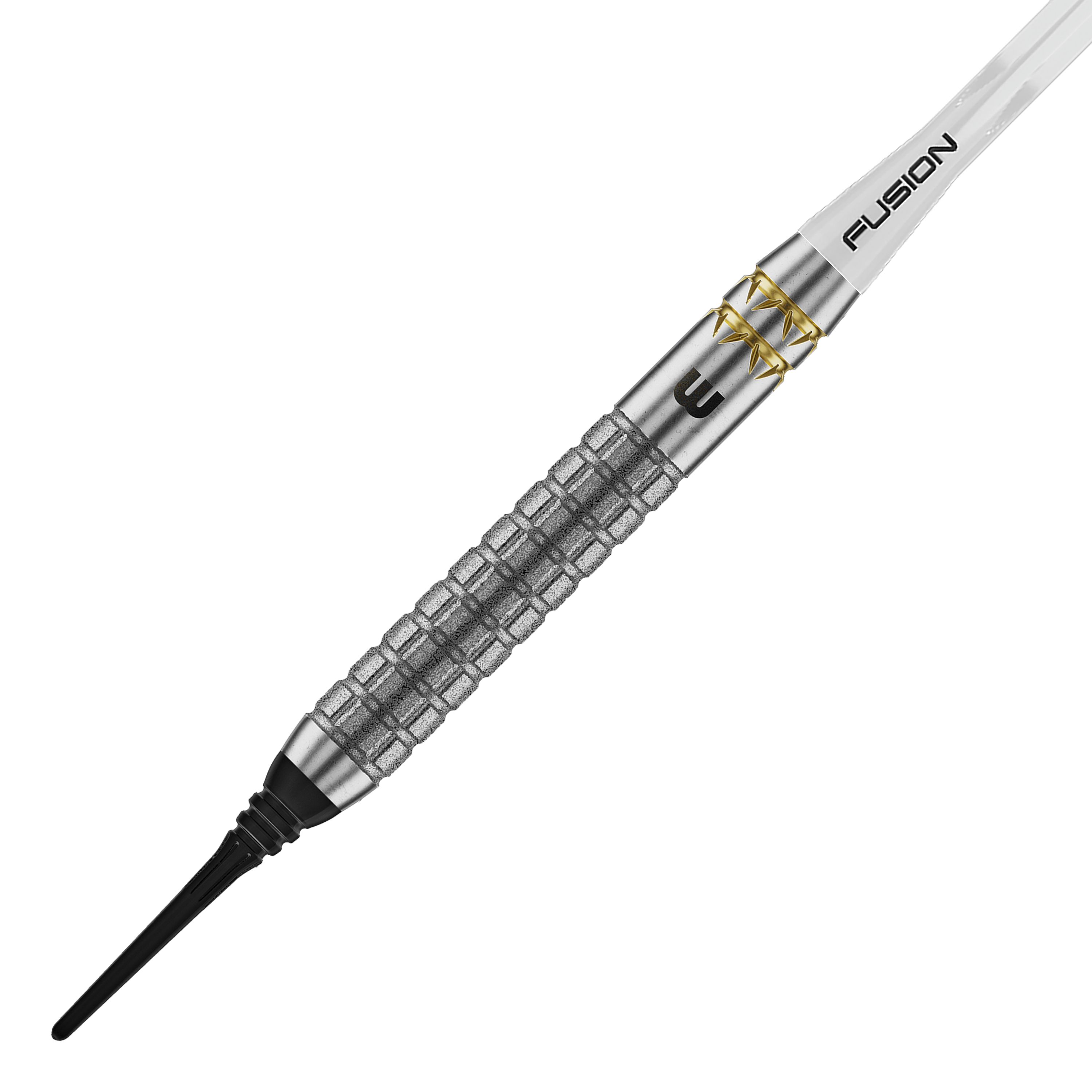 Dardos blandos Winmau Gian Van Veen W-MAX - 18g Winmau Gian Van Veen W-MAX Softdarts - 18g sind auf dem Bild abgebildet. Die Darts sind in einer Seitenansicht zu sehen.