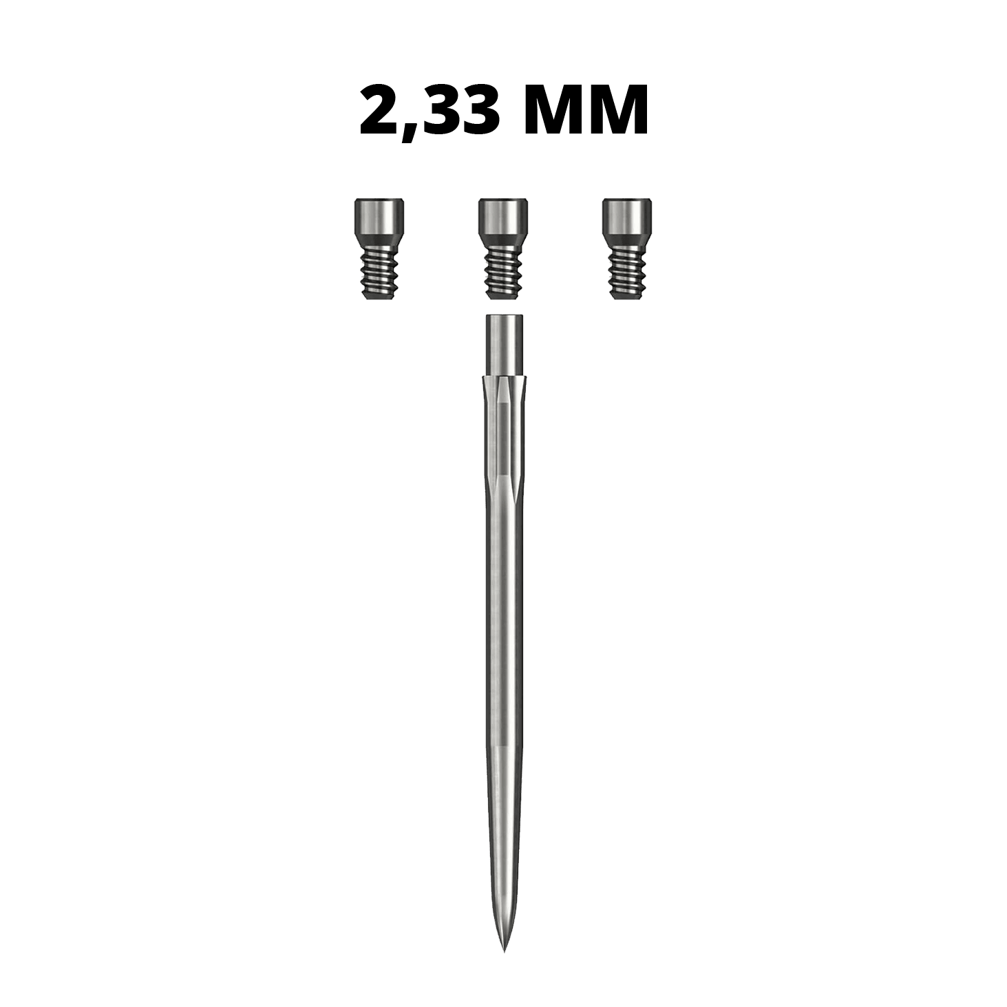 Grifos del sistema Caliburn Abgebildet sind Caliburn Evo System Steeldartspitzen vom Typ Spigot, 23,3mm. Diese Spitzen sind speziell für Steeldarts entwickelt.