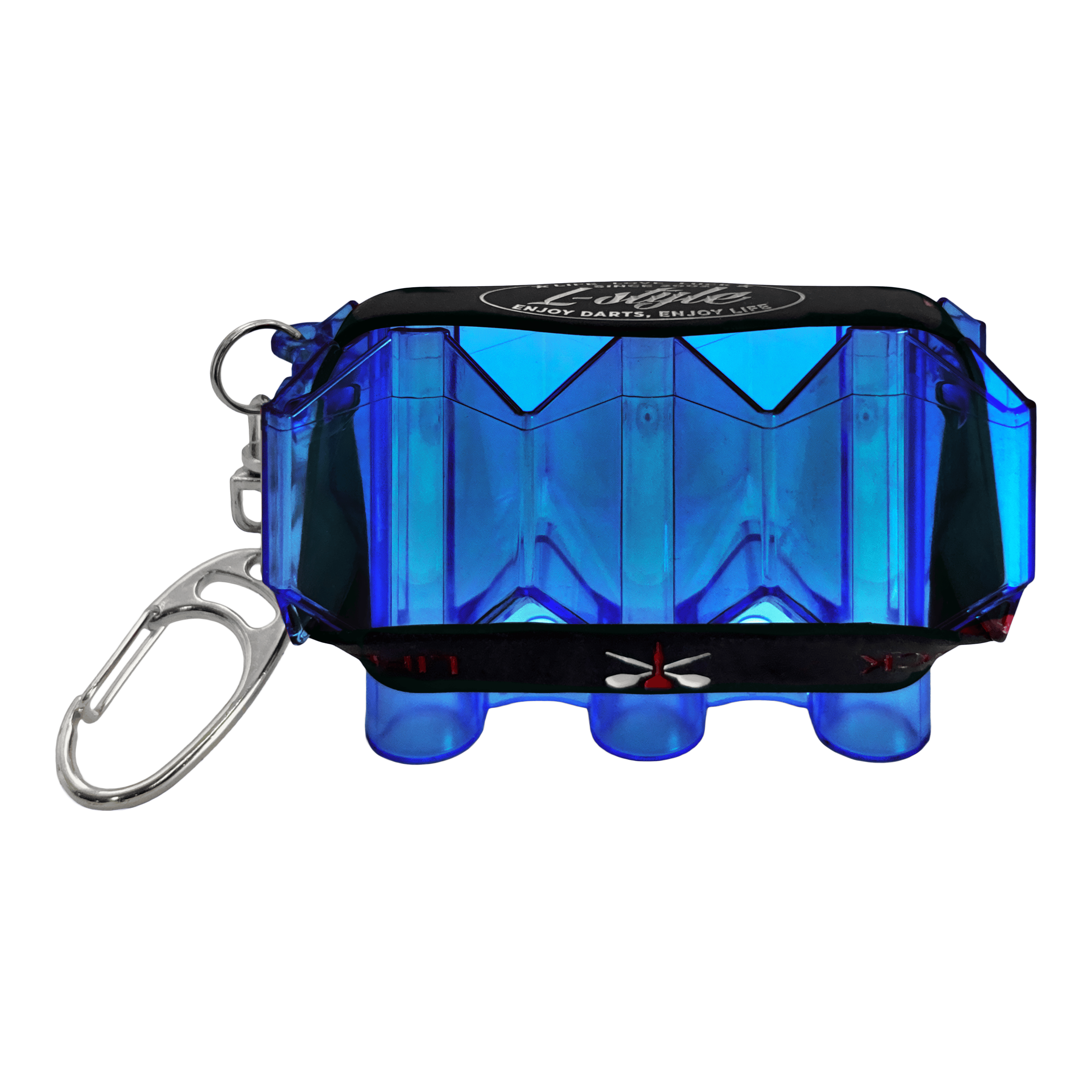Estuche de vuelo Krystal SP estilo L Auf dem Bild ist ein Produkt mit dem Dateinamen LSF3106_LStyle_Krystal_Flight-Case_SP_Blau_1 abgebildet. Wahrscheinlich handelt es sich um ein blaues Flight-Case für Dartflights.