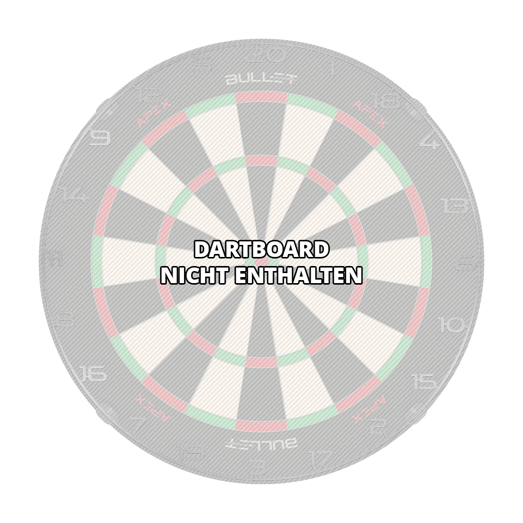 Anillo de número de diana de bala Das Bild zeigt einen Dartboard Zahlenring in Silber. Es handelt sich um das Produkt 'BT1000150 Bullet Dartboard Zahlenring Silber 3'.