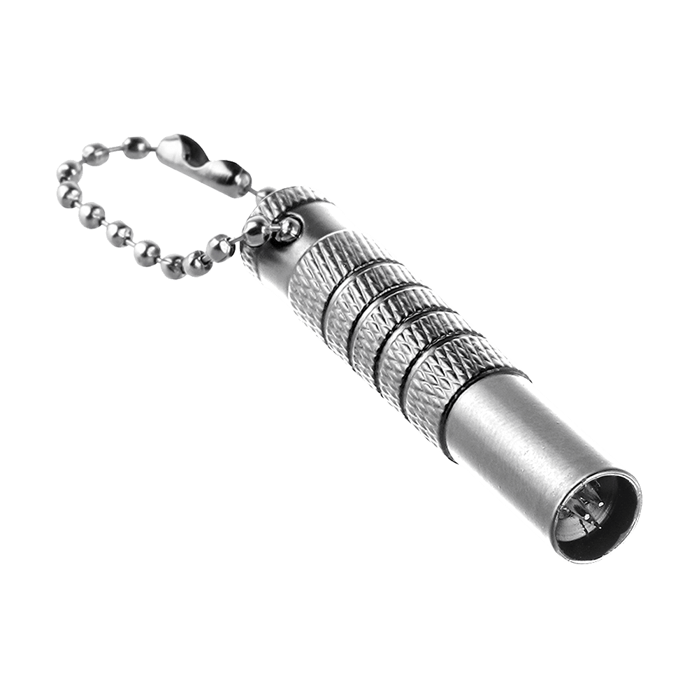Eliminador de residuos de eje de bala Das Bild zeigt einen Bullet Shaftrest Entferner in Silber. Das Produkt wird zur Entfernung von Shaftrests an Dartpfeilen verwendet.