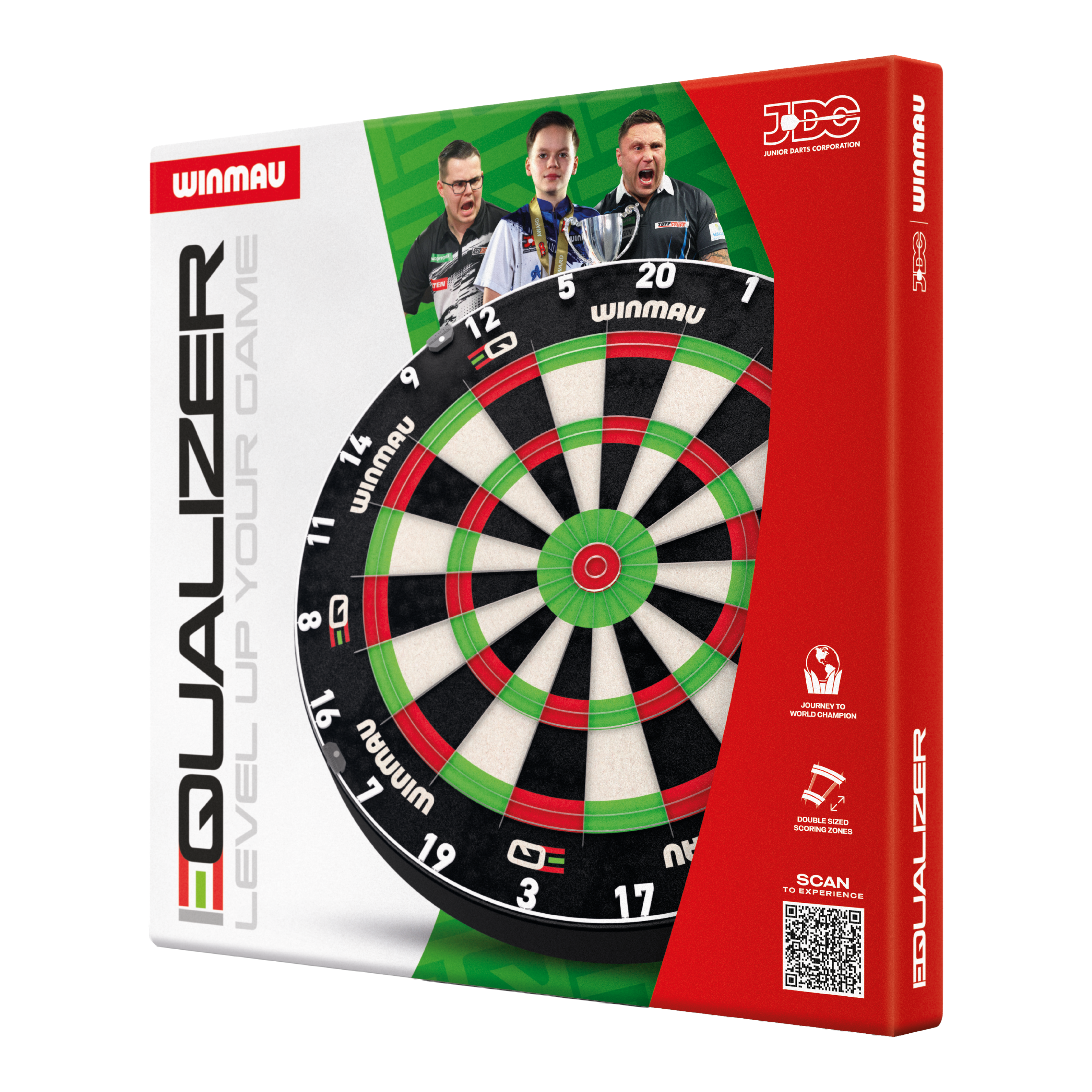 Diana de acero con ecualizador Winmau Zu sehen ist das Winmau Equalizer Steeldartboard. Es bietet eine robuste Oberfläche für präzises Dartspiel.