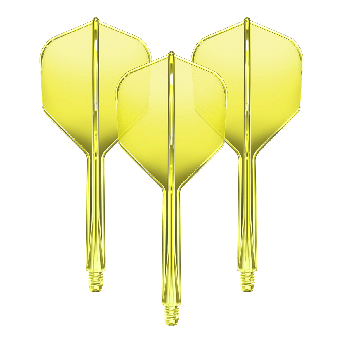 Sistema de eje de vuelo GOAT A1R No6 - Amarillo neón Ein Set des GOAT A1R No6 Flight-Shaft-Systems in Neon-Gelb mit 33mm Länge ist abgebildet. Dieses Produkt dient zur Ausstattung von Dartpfeilen.