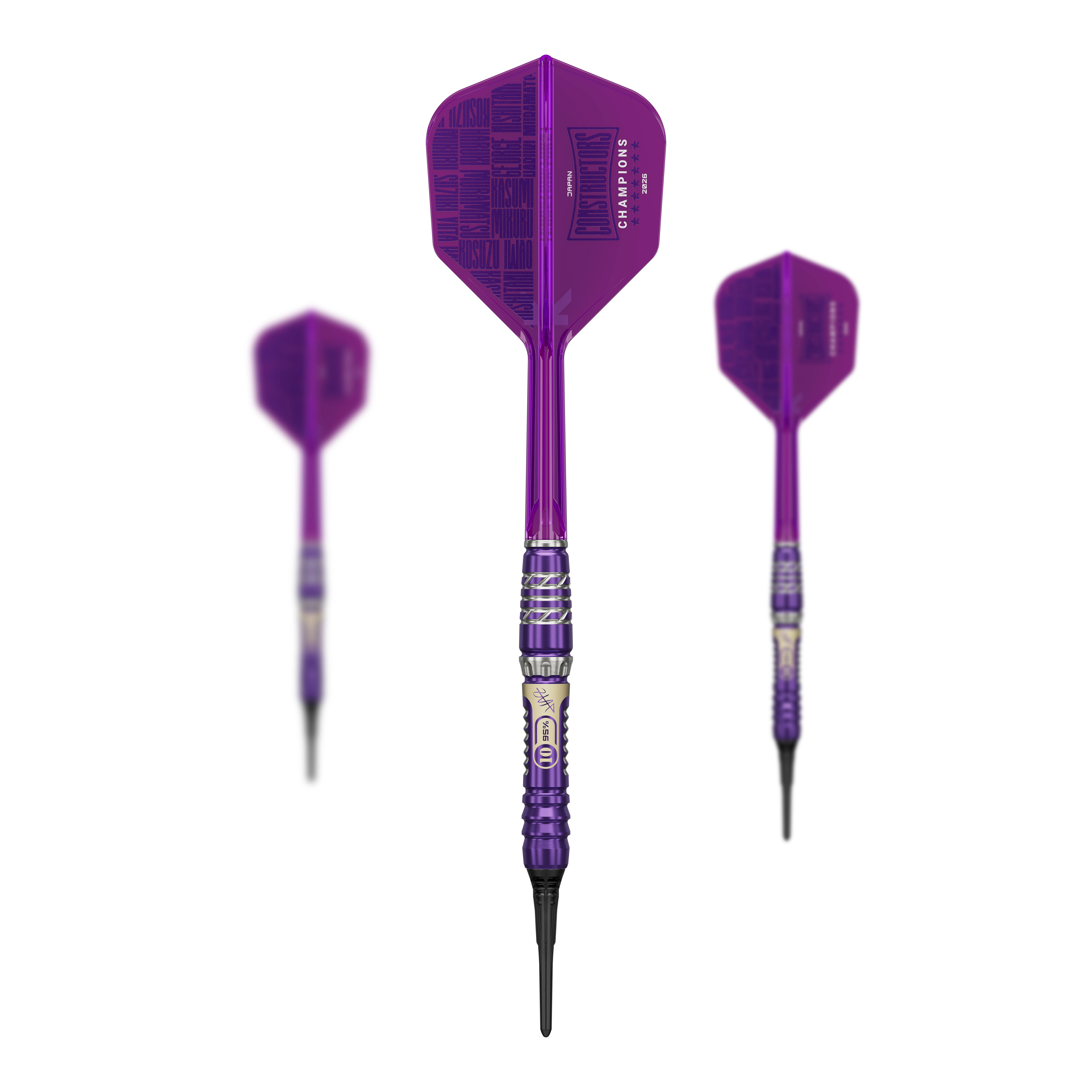 Dardos Target Japan Rising Sun GEN10 Constructors Champions Limited - 21,5 g Das Bild zeigt ein Set der Target Japan Rising Sun GEN10 Constructors Champions Limited Darts - 21,5g. Das Produkt besteht aus mehreren Darts in einem Paket.