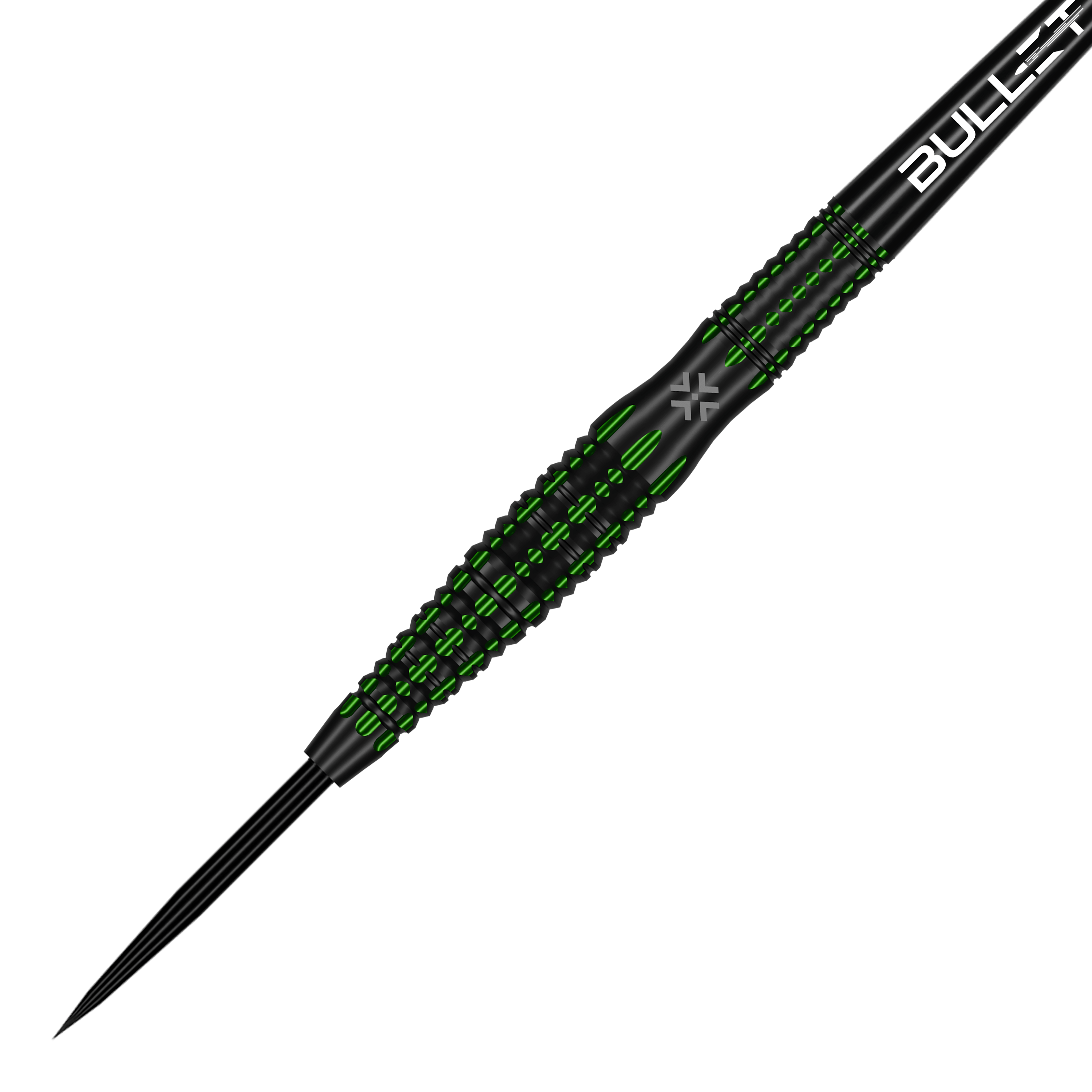 Dardos de acero Bullet Poison Hier ist der Bullet Poison Steeldart aus einer anderen Perspektive zu sehen. Diese Steeldarts sind für beste Ergebnisse konzipiert.