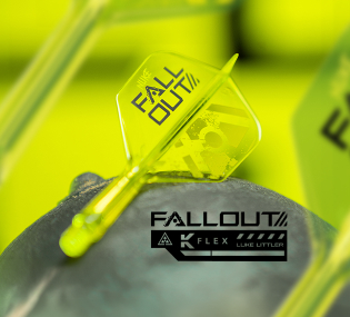 Abgebildet ist ein Banner für Target KFlexFallout. Das Bild ist freundlich gestaltet.