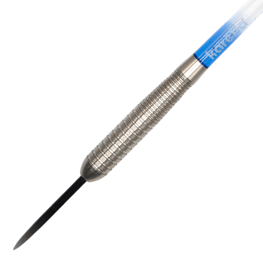 Dardos de acero Karella Comic Line CL-4 - 23 g Das Bild zeigt die Karella Comic Line CL-4 Steeldarts - 23g. Diese Darts sind für präzises Werfen entwickelt.