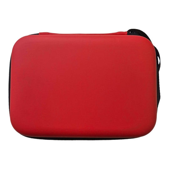 Ein rotes Dartcase ist abgebildet. Es handelt sich wahrscheinlich um das Modell DC03 von McDart.