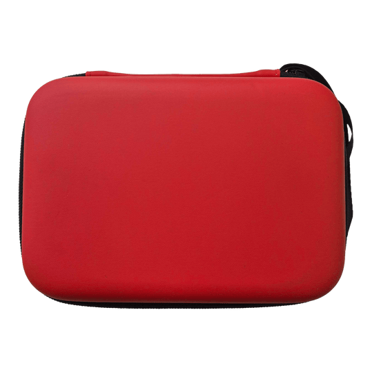 Estuche para dardos McDart System-4 Ein rotes Dartcase ist abgebildet. Es handelt sich wahrscheinlich um das Modell DC03 von McDart.