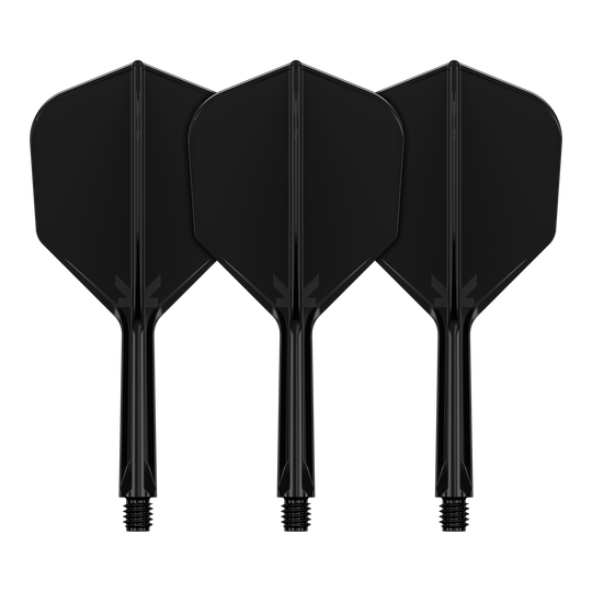 Sistema de vuelo Target K-Flex No6 - Negro Zu sehen ist das Flight-System Target K-Flex No6 in Schwarz mit einer Länge von 26 mm. Es handelt sich um ein Zubehör für Dartpfeile.
