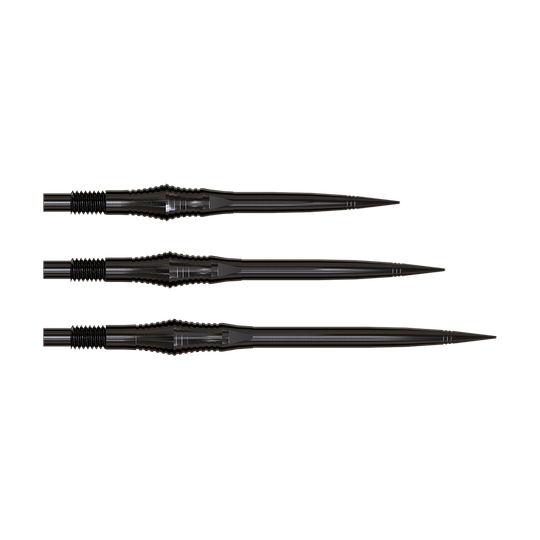 Harrows Quick Point Spire Elite Series Dartspitzen - Schwarz Harrows Quick Point Spire Elite Series Dartspitzen in Schwarz. Die Spitzen sind schlank und dunkel gefärbt.