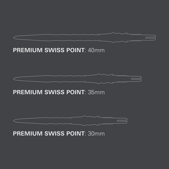 Puntas de dardos de acero Target Japan Premium Swiss Point - Negras Zu sehen sind die Target Japan Premium Swiss Point Steldartspitzen - Schwarz. Die Dartspitzen sind in einem modernen schwarzen Design gehalten.