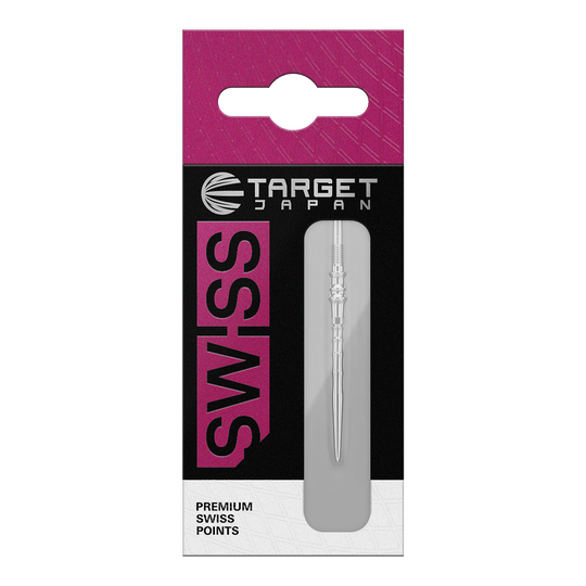 Puntas de dardo Target Japan Premium Swiss Point - Plateadas Hier sind die Target Japan Premium Swiss Point Dartspitzen in Silber abgebildet. Sie eignen sich für präzises und sicheres Spielen.
