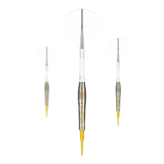 Dardos blandos Falcon de la serie Starships de Caliburn - 20 g Hier ist das Set Caliburn Starships Series Falcon Softdarts - 20g abgebildet. Es handelt sich um Softdarts in einer 20g-Ausführung.