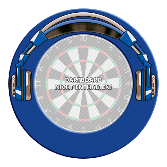 Sonido envolvente de diana estéreo McDart Hier ist ein weiteres Bild des MSF-J4 McDart Stereo Dartboard Surrounds in Blau. Es zeigt das Produkt aus einem anderen Blickwinkel.